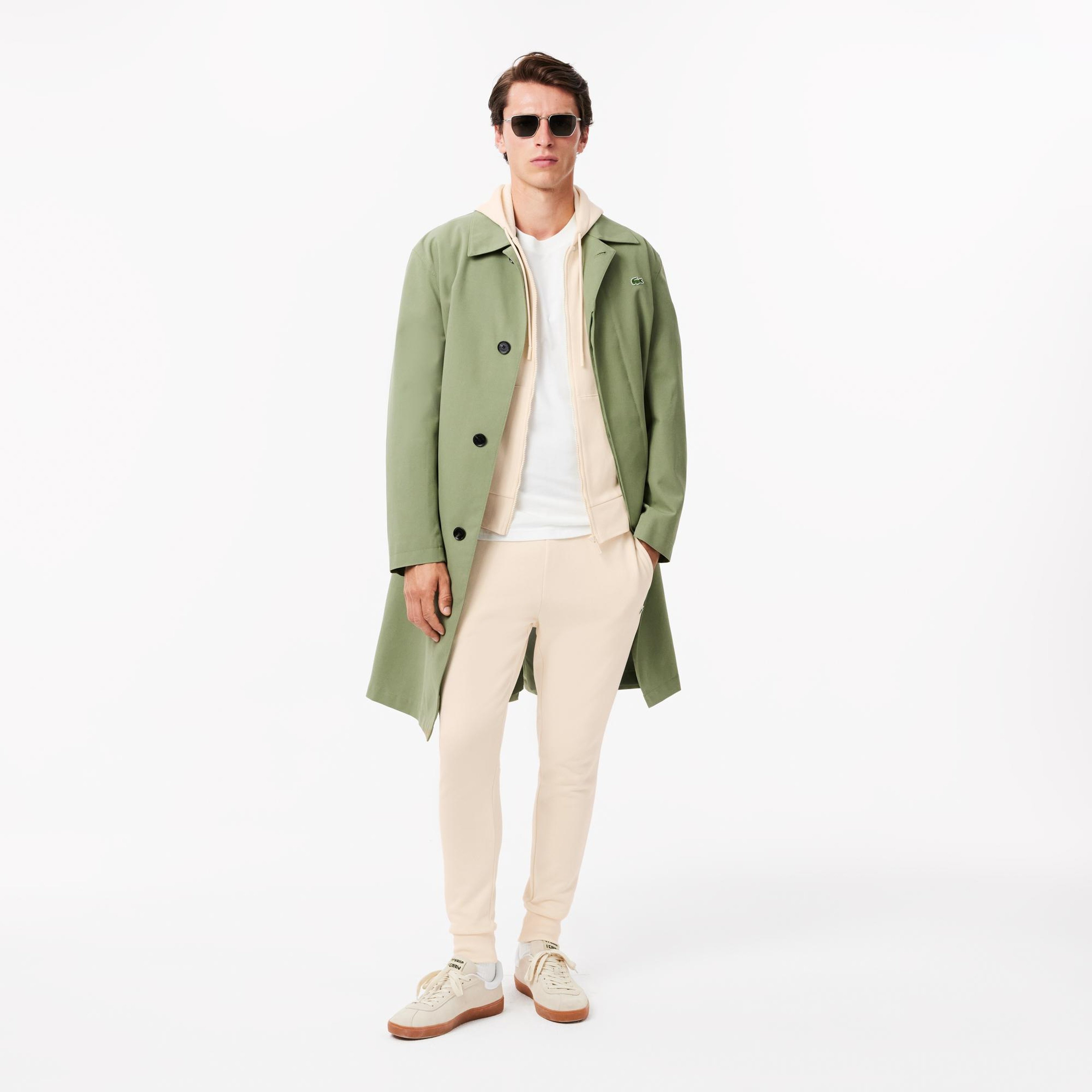 Erkek Slim Fit Krem Eşofman Altı