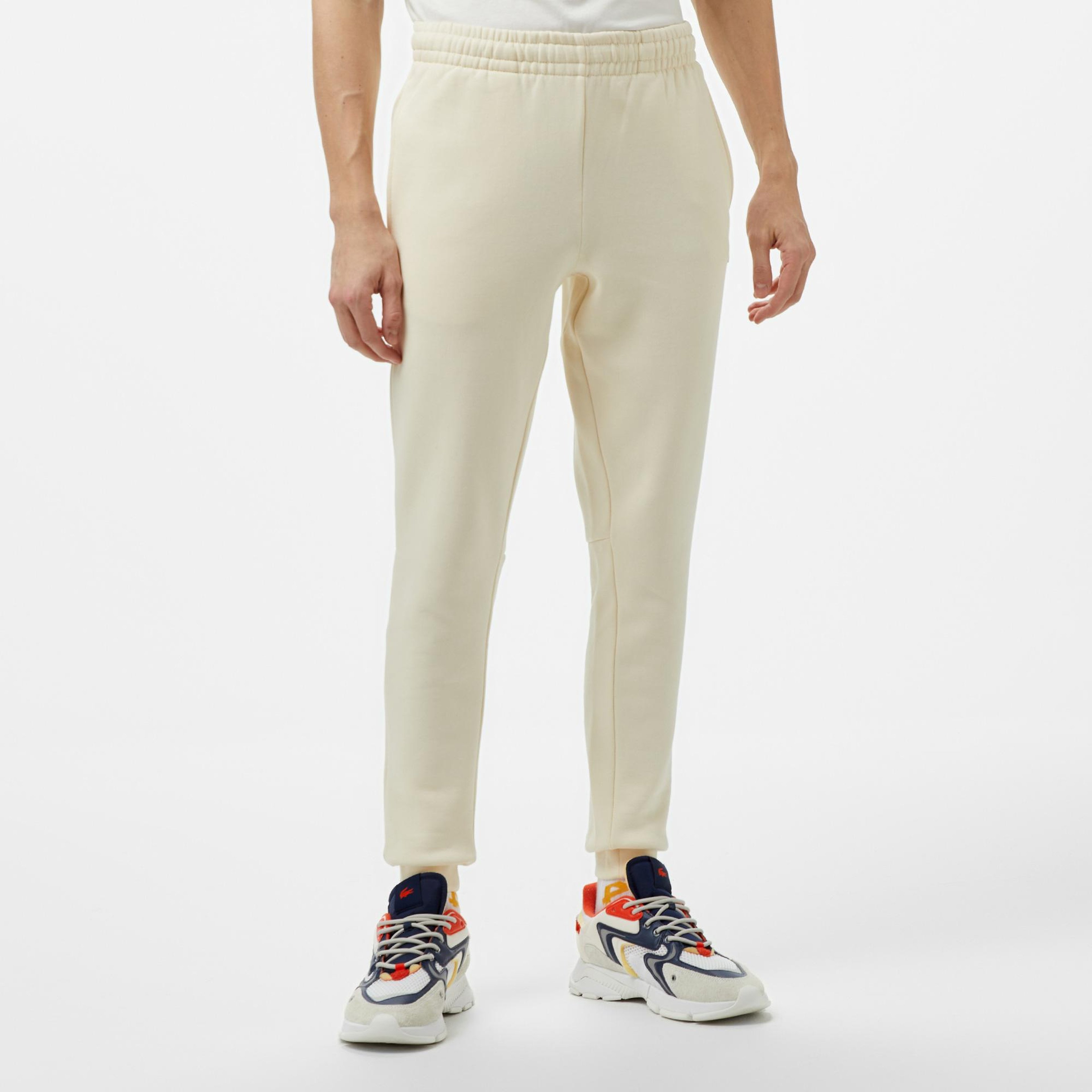 Erkek Slim Fit Krem Eşofman Altı