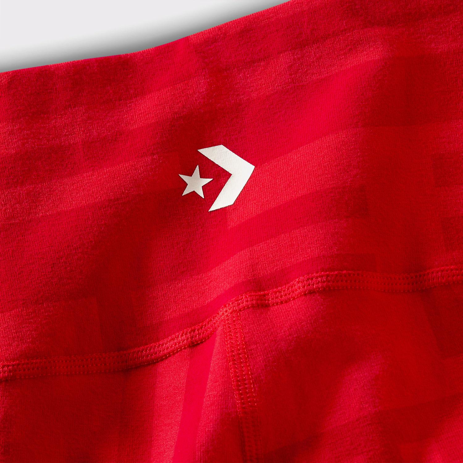 Converse x LFC  Desenli Kadın Kırmızı Tayt