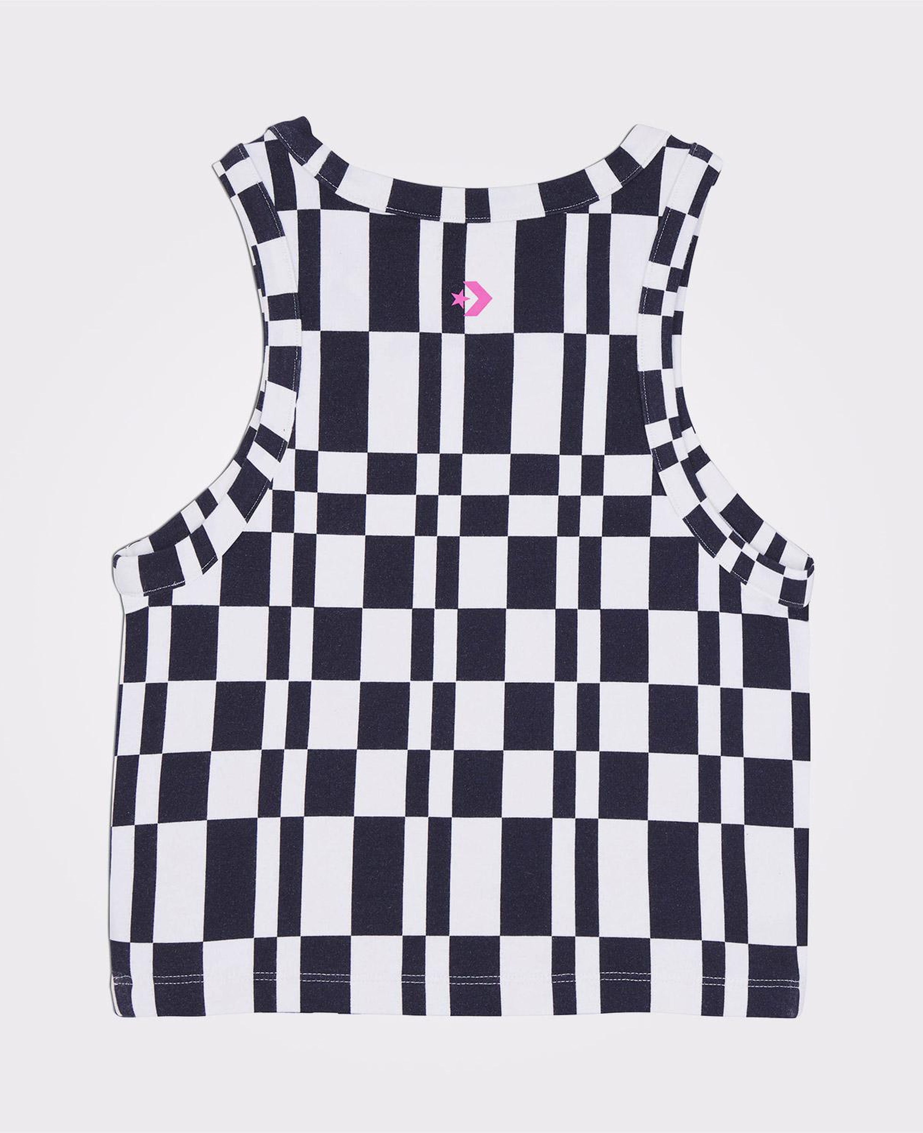 Converse Checkered Slim Fit Kadın Siyah Top