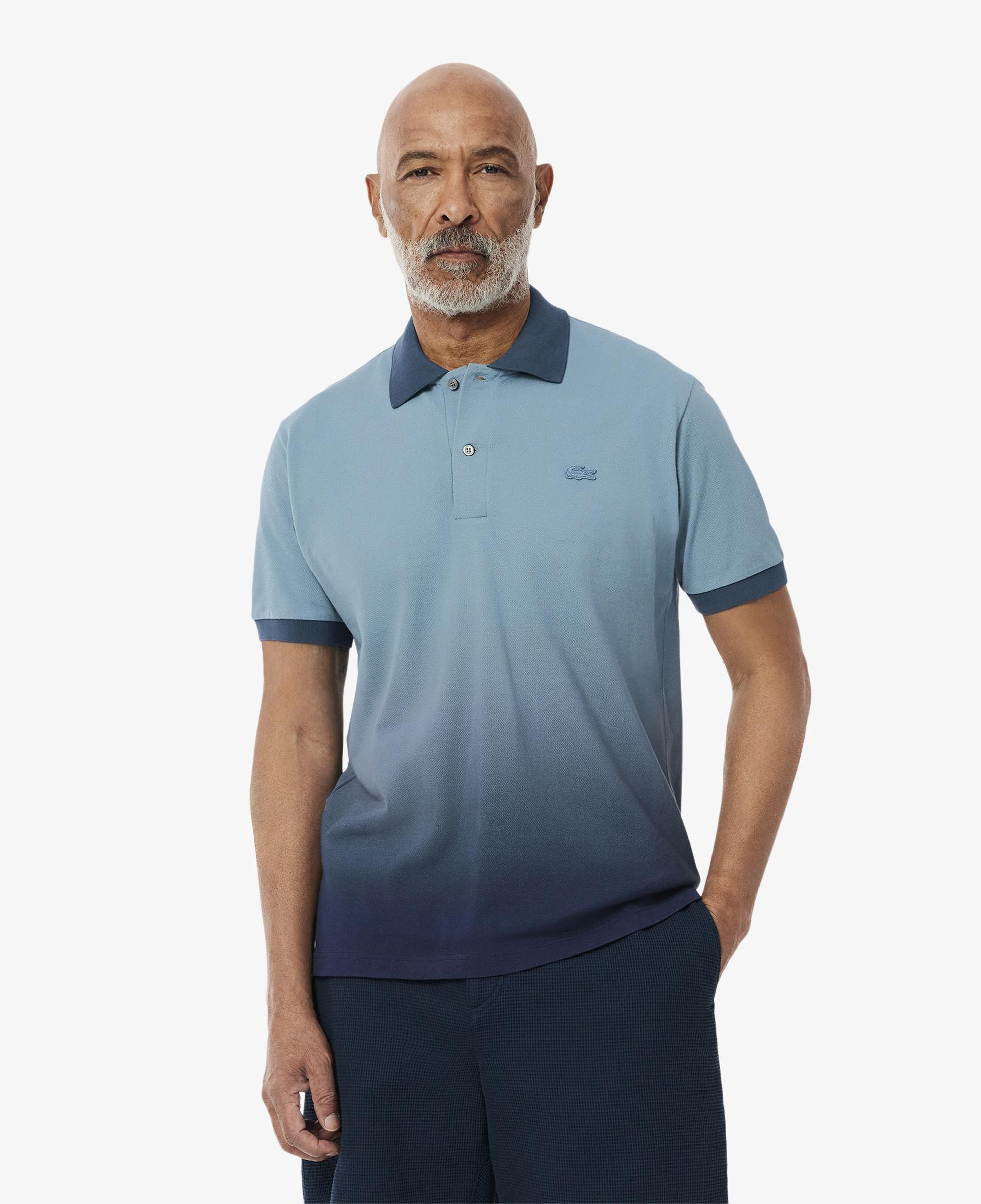 Erkek Classic Fit Renk Bloklu Lacivert Polo