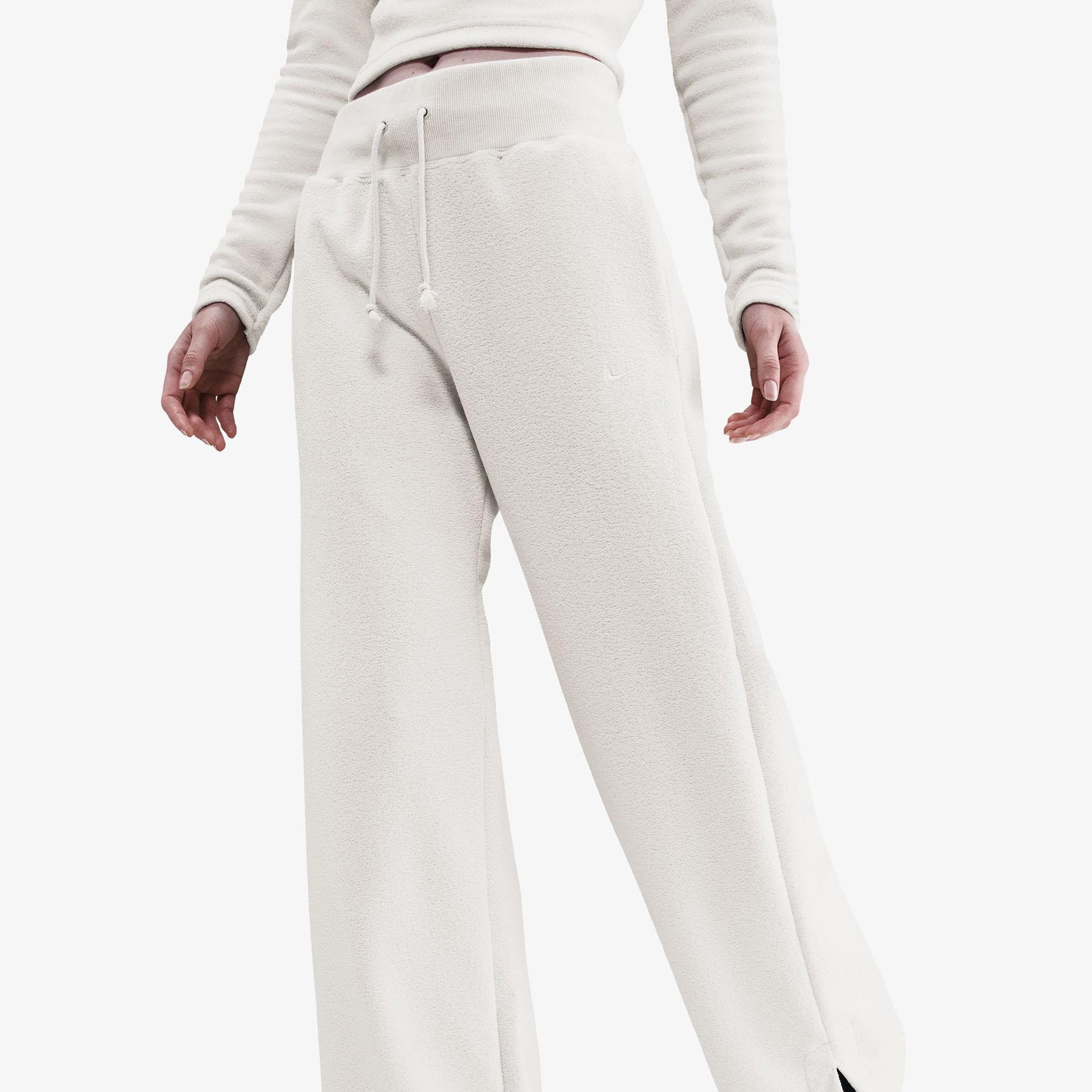 Nike Sportswear Phoenix Plush Kadın Krem Rengi Eşofman Altı