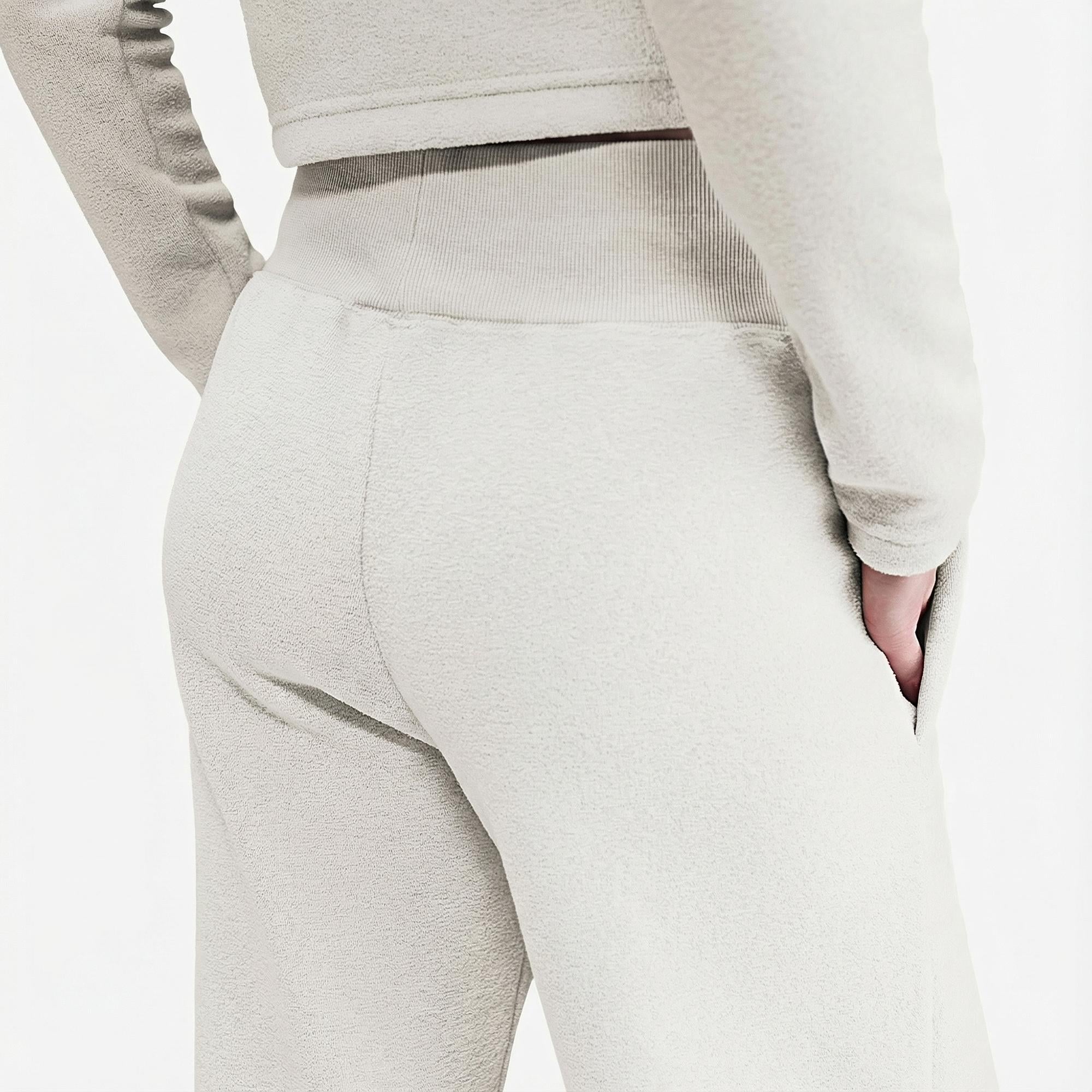 Nike Sportswear Phoenix Plush Kadın Krem Rengi Eşofman Altı