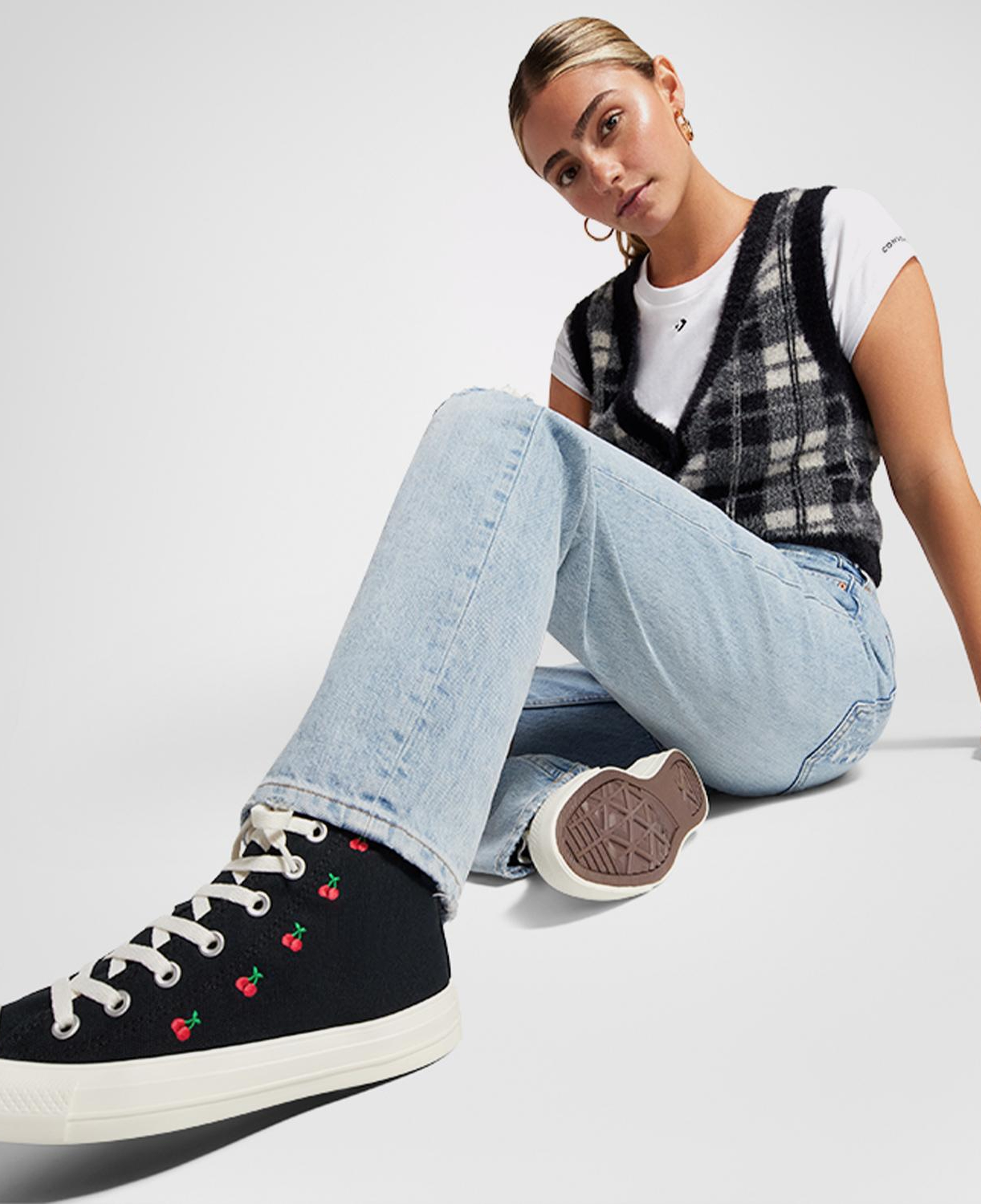 Converse Chuck Taylor All Star Cherries Unisex Siyah Sneaker