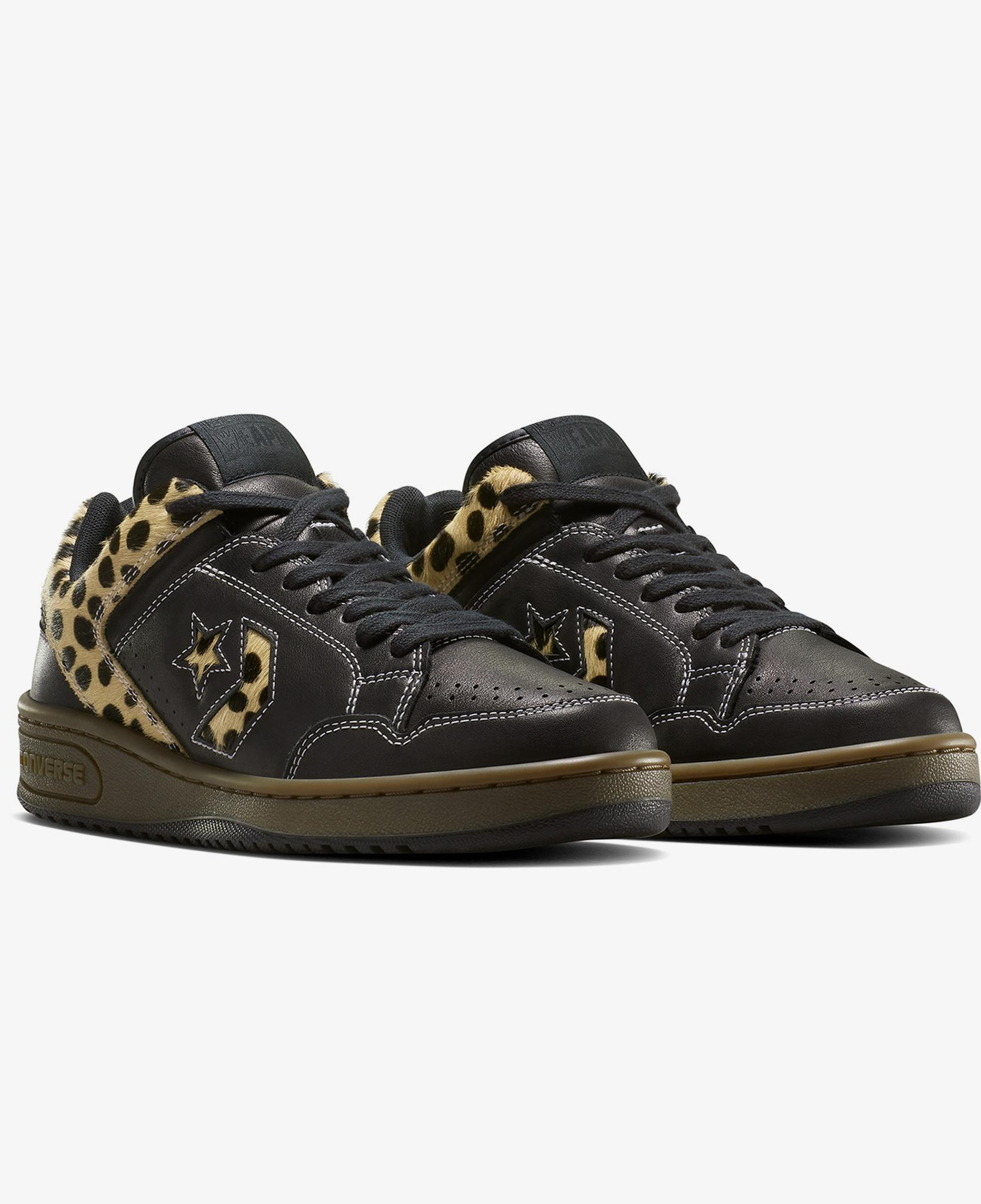 Converse Weapon Pony Hair Unisex Siyah Deri Sneaker