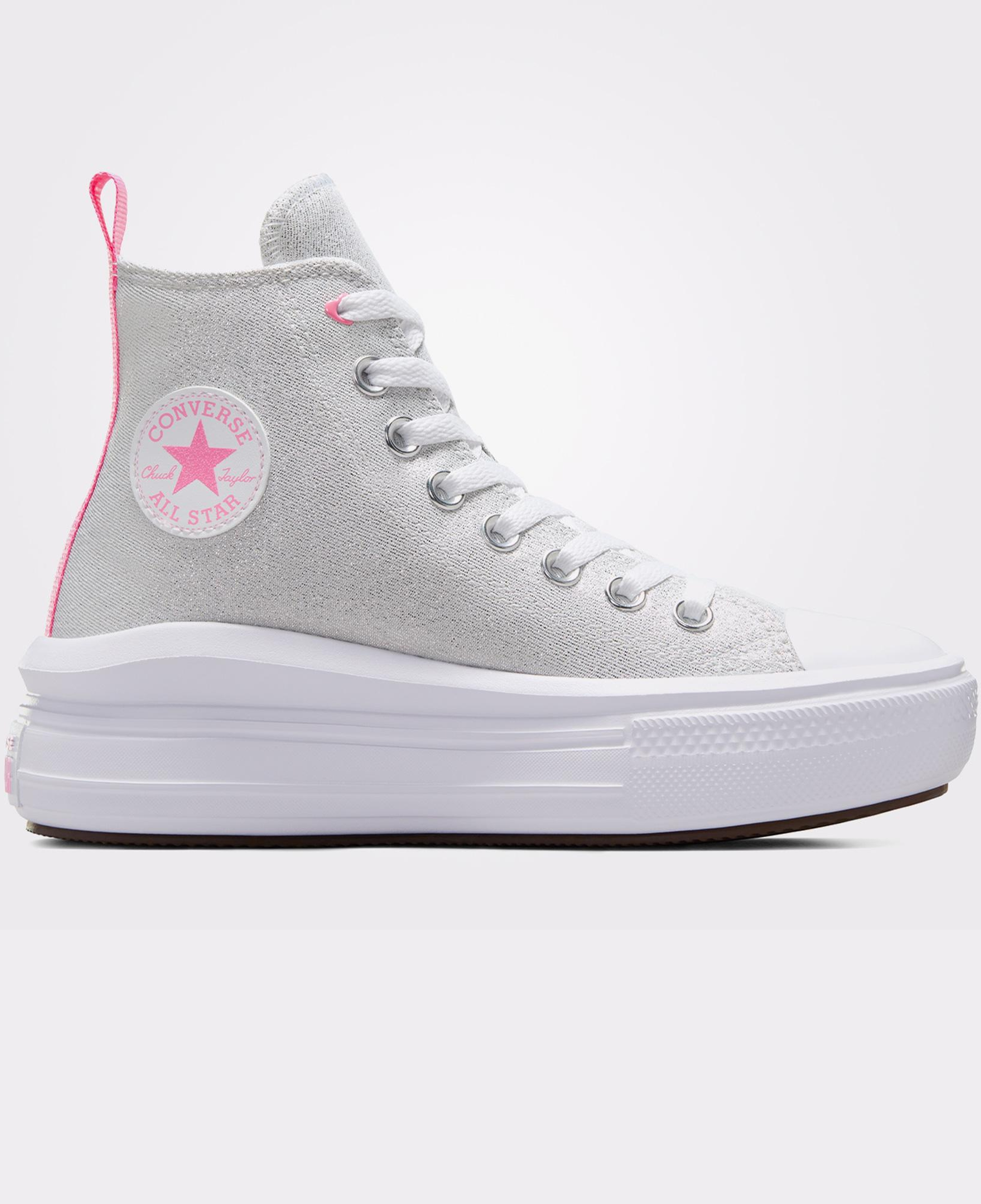 Converse Chuck Taylor All Star Move Platform Sparkle Çocuk Gri Sneaker