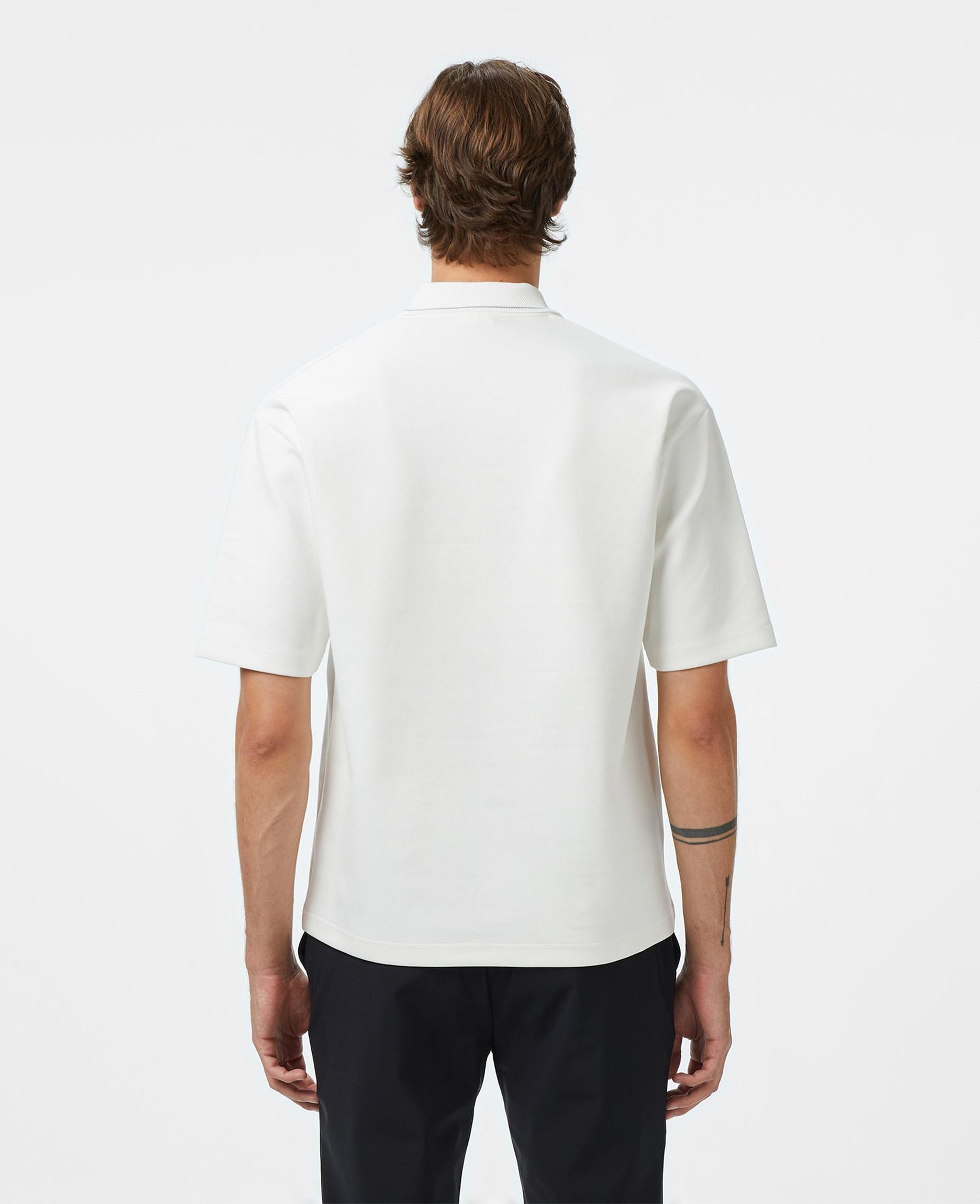 Erkek Oversize Fit Beyaz Polo