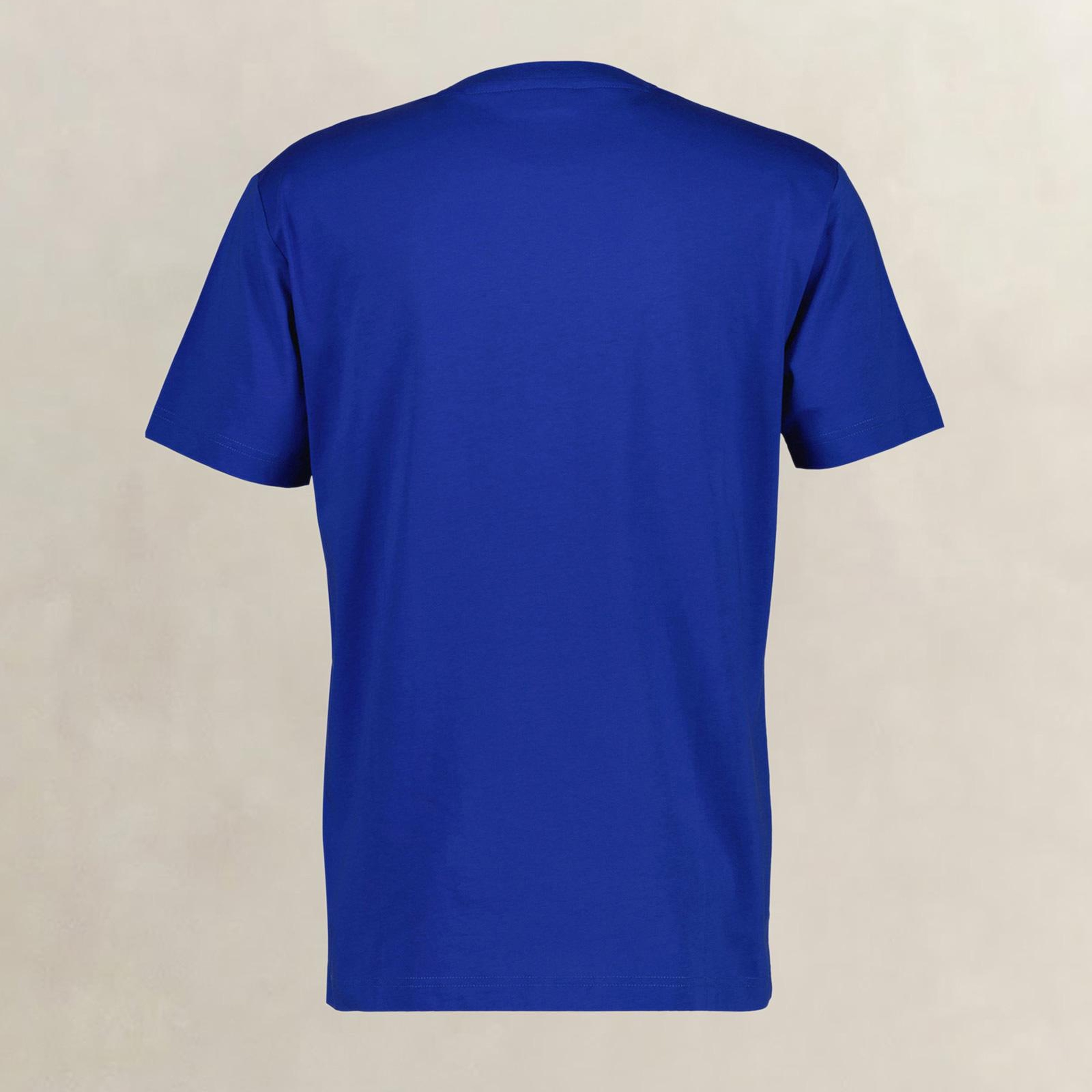 GANT Erkek Mavi Kısa Kollu T-Shirt