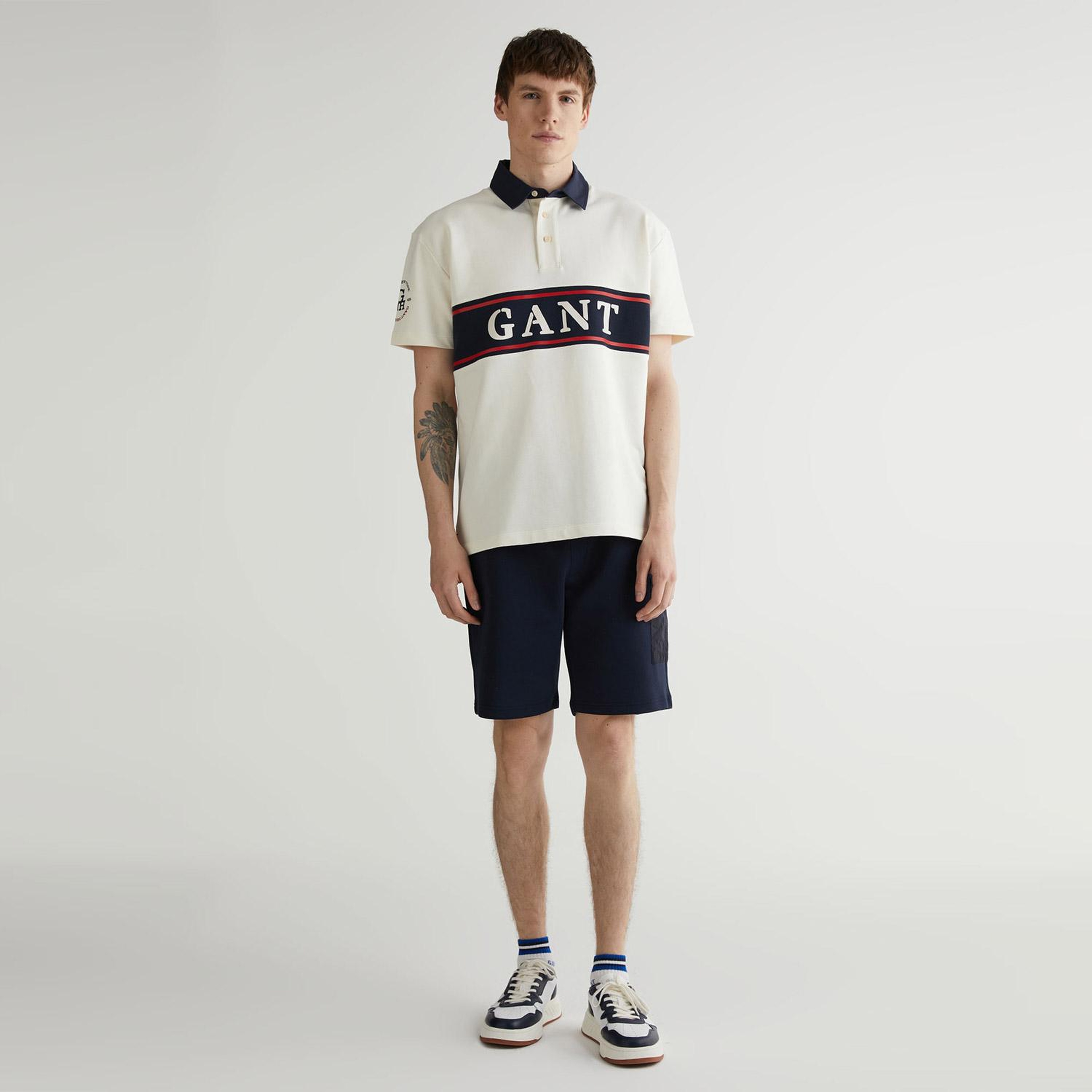 GANT Erkek Lacivert Regular Fit Logolu Şort