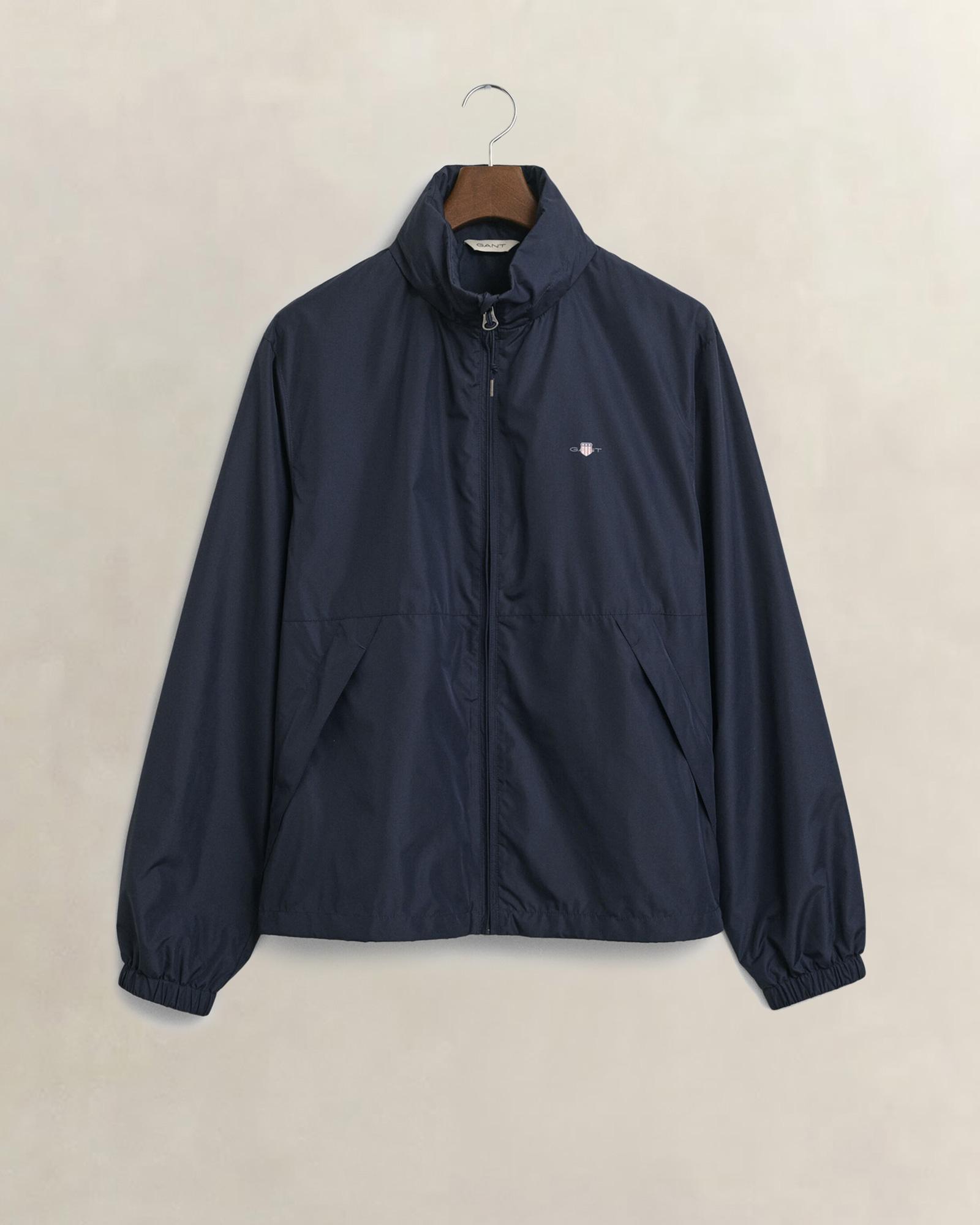 GANT Erkek Lacivert Regular Fit Kapüşonlu Rüzgarlık