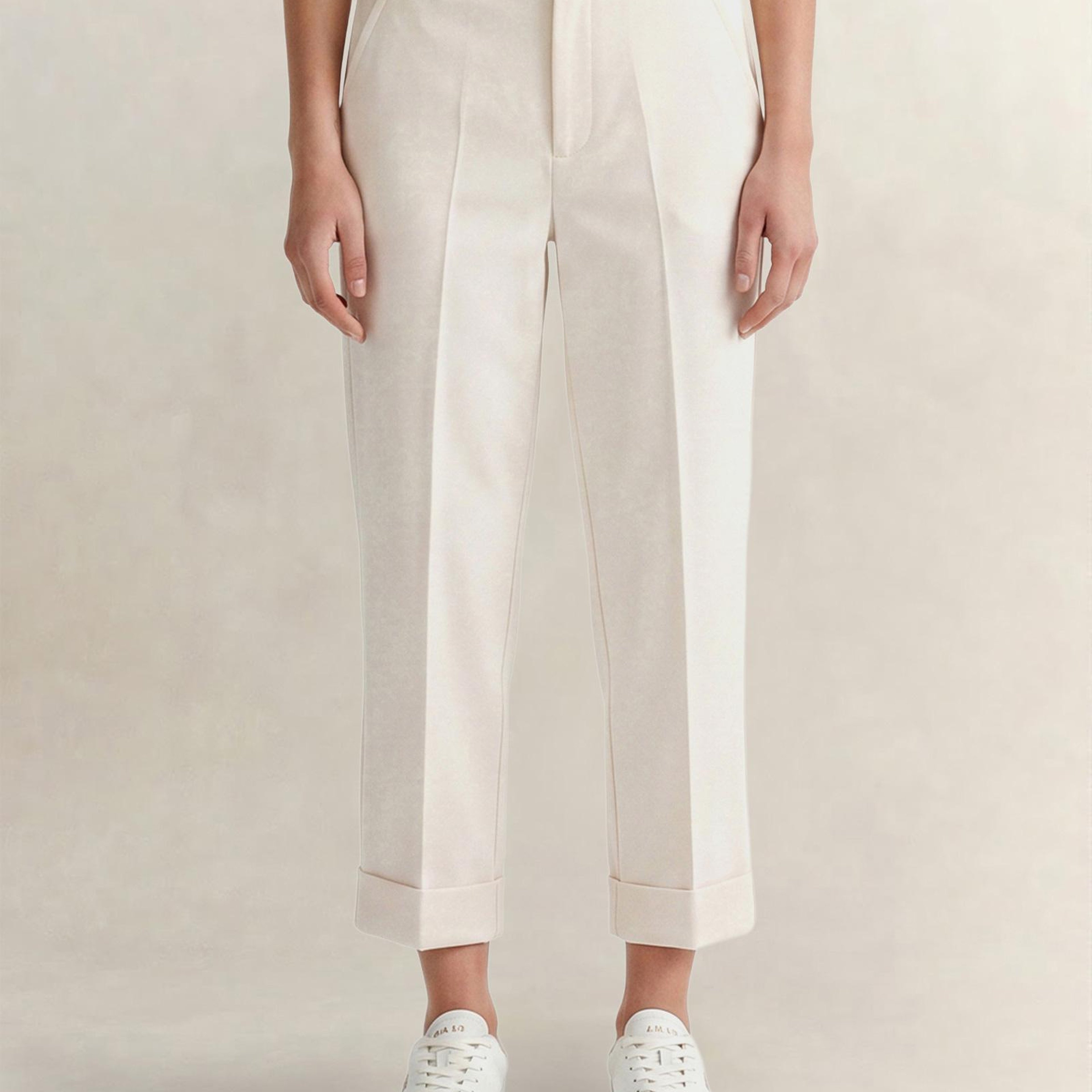 GANT Kadın Krem Regular Fit Pantolon