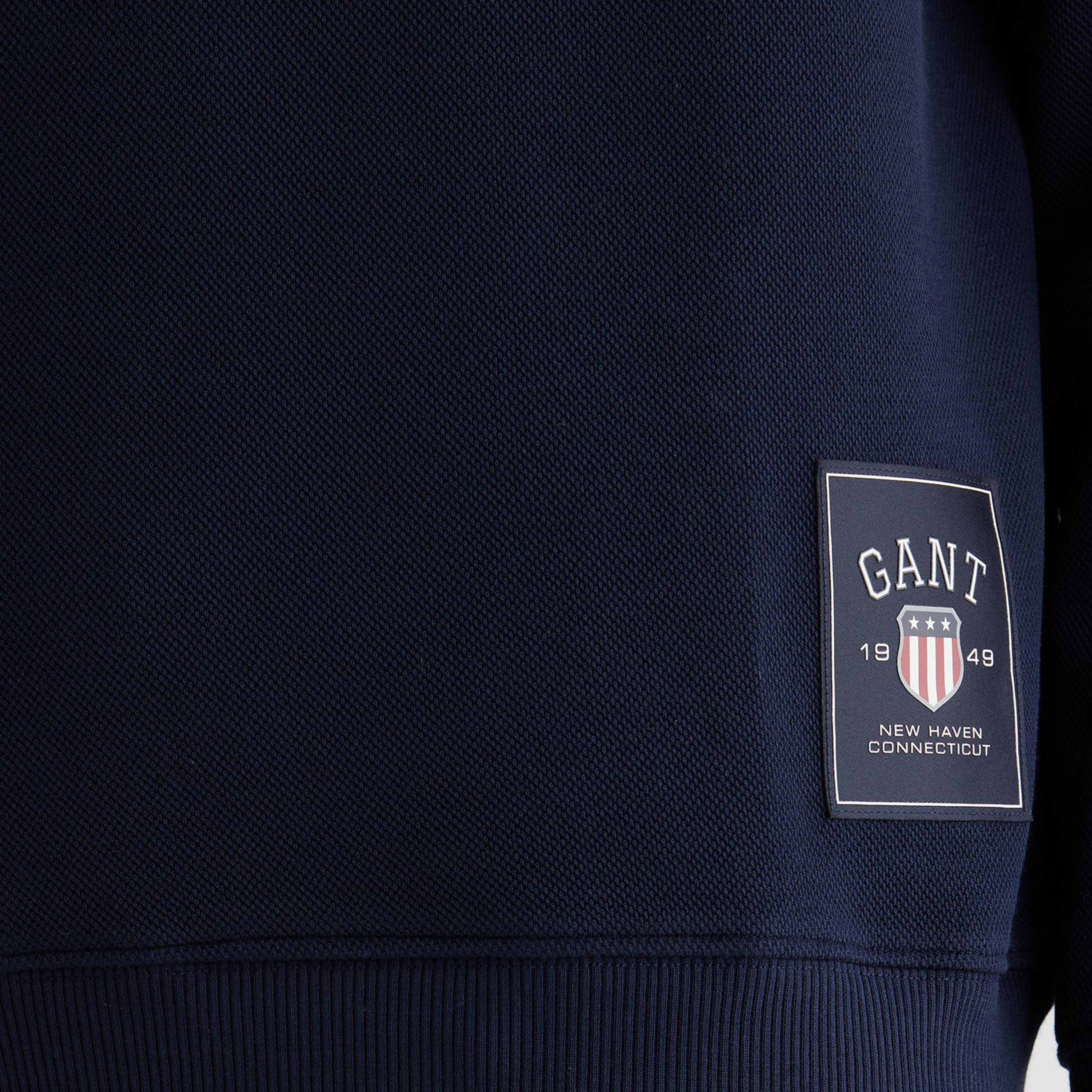 GANT Erkek Lacivert Relaxed Fit Sweatshirt