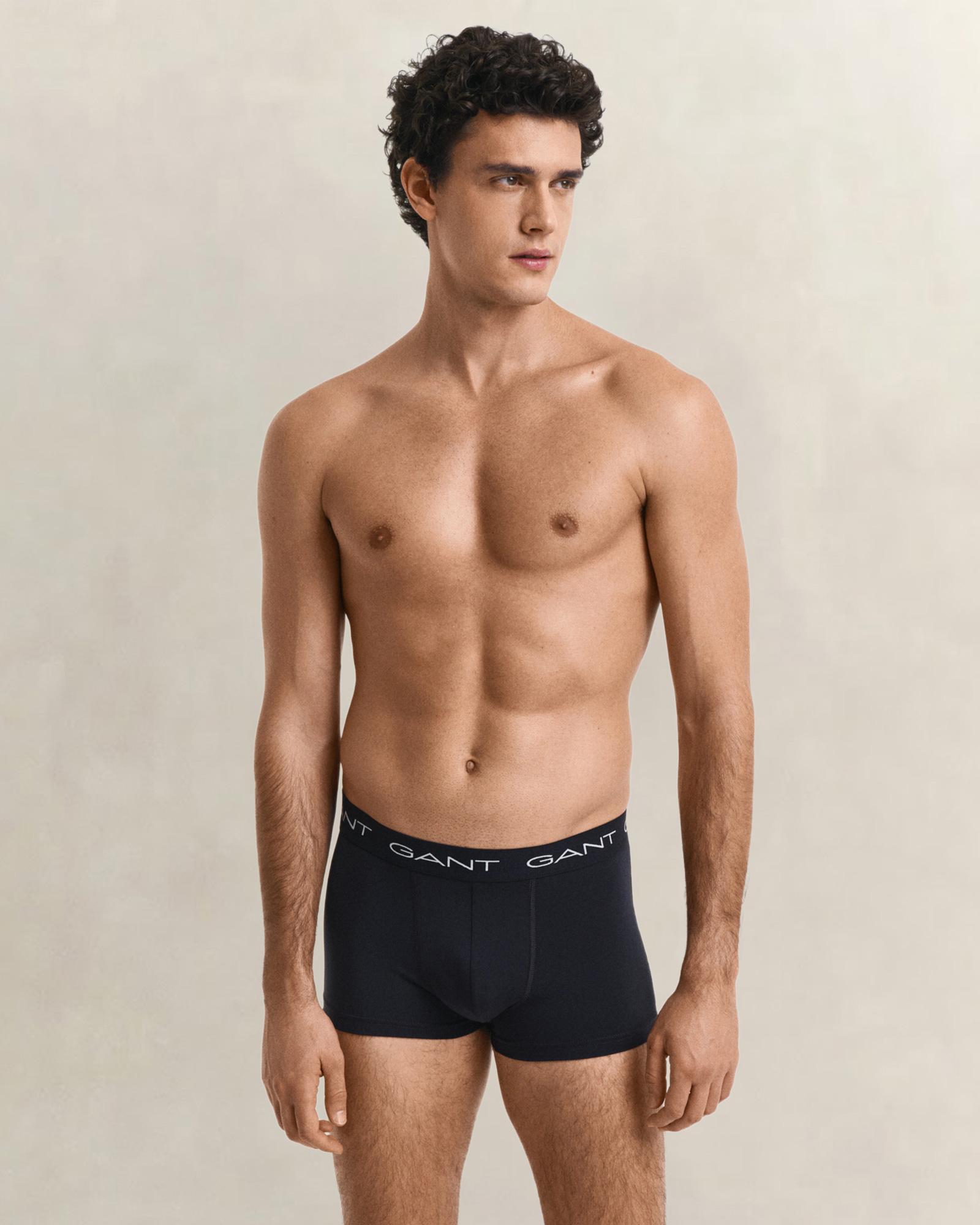 GANT Erkek Siyah Düz Boxer