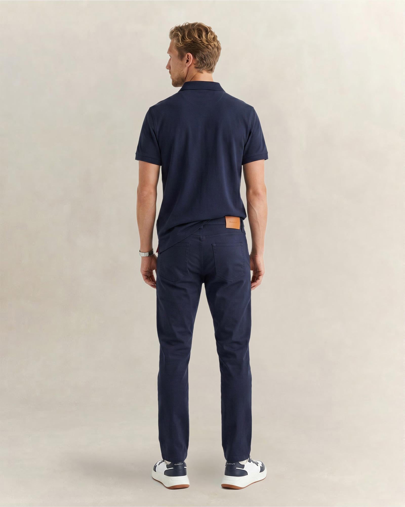 GANT Erkek Lacivert Slim Fit Pantolon