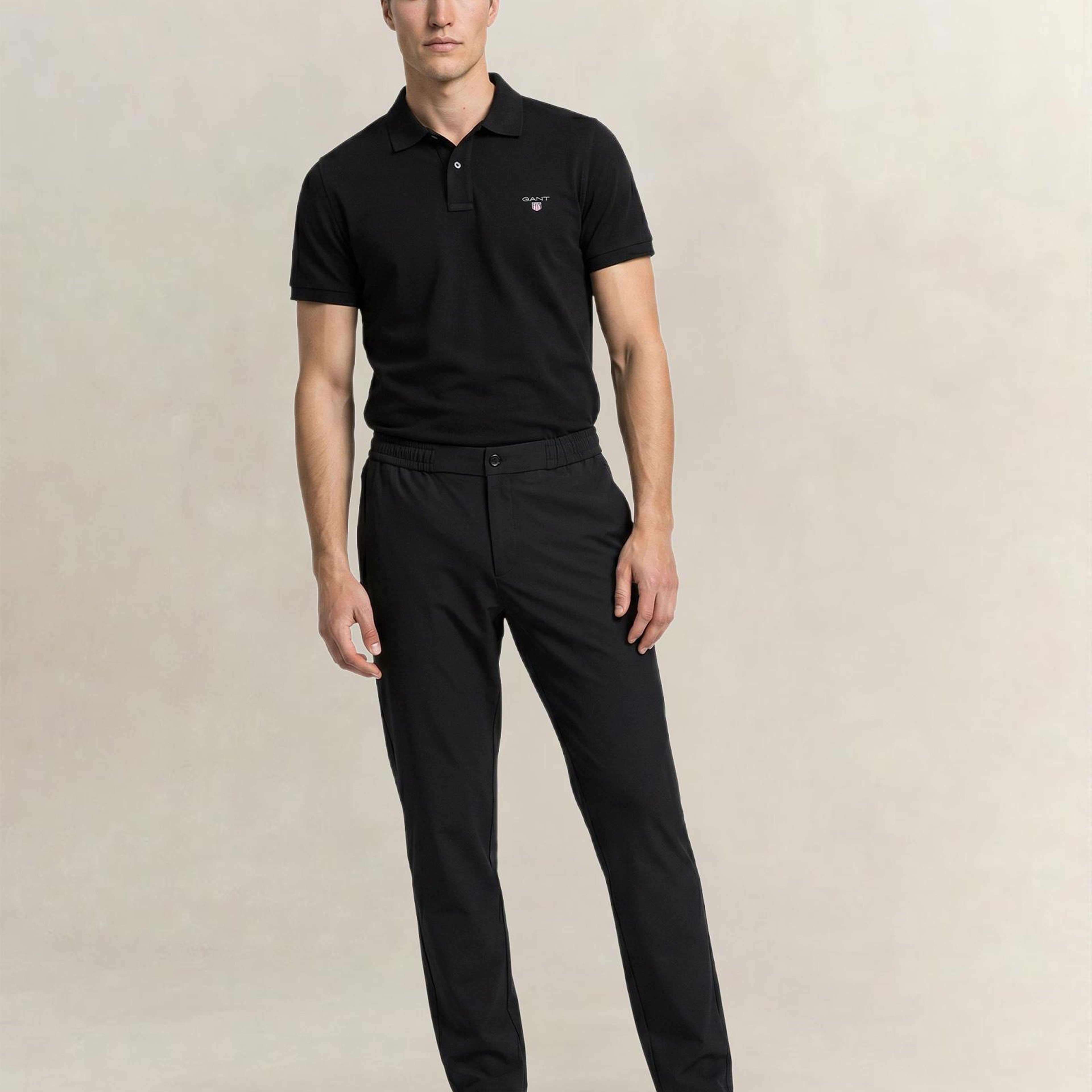 GANT Erkek Siyah Regular Fit Smart Jogger Pantolon