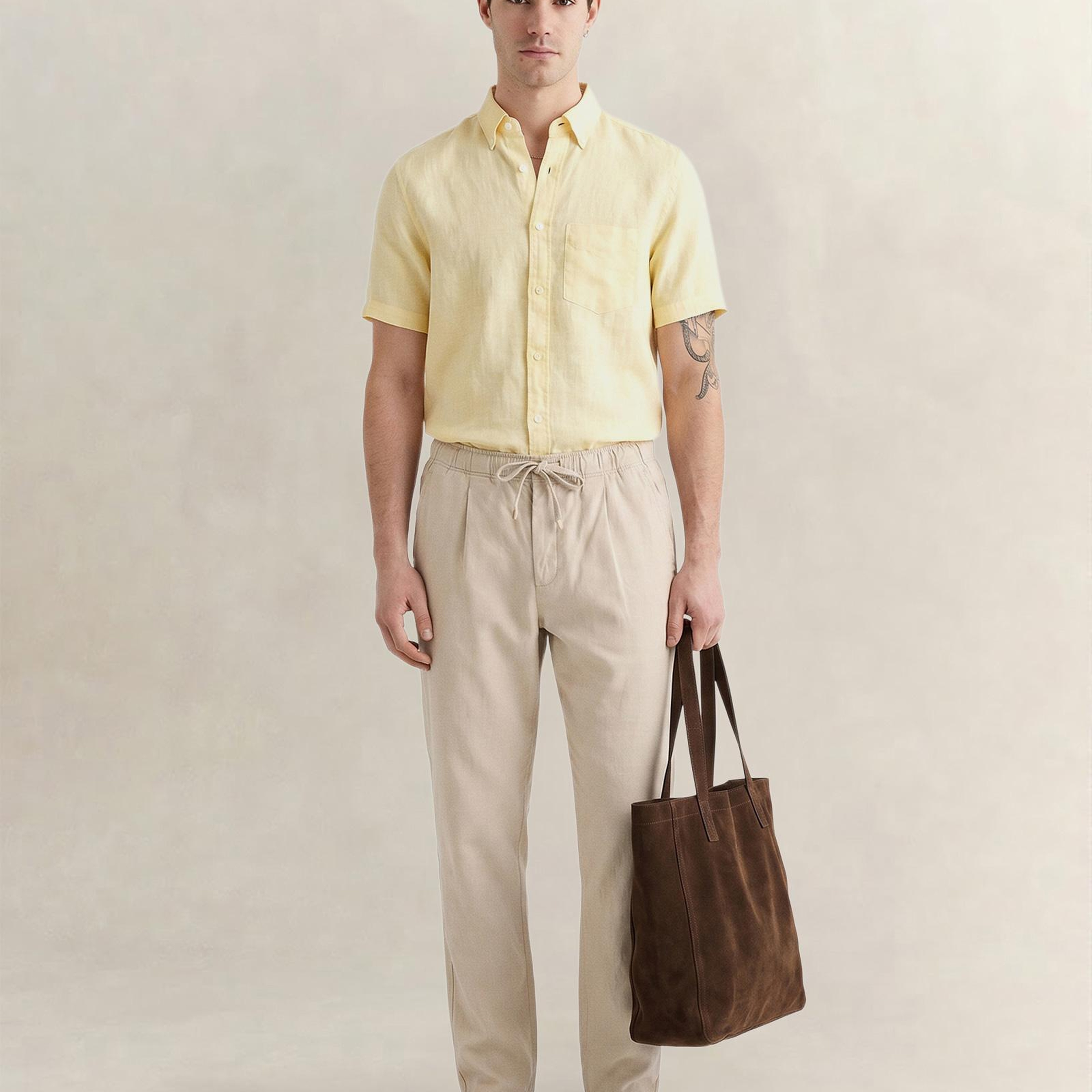 GANT Erkek Bej Regular Fit Jogger Pantolon