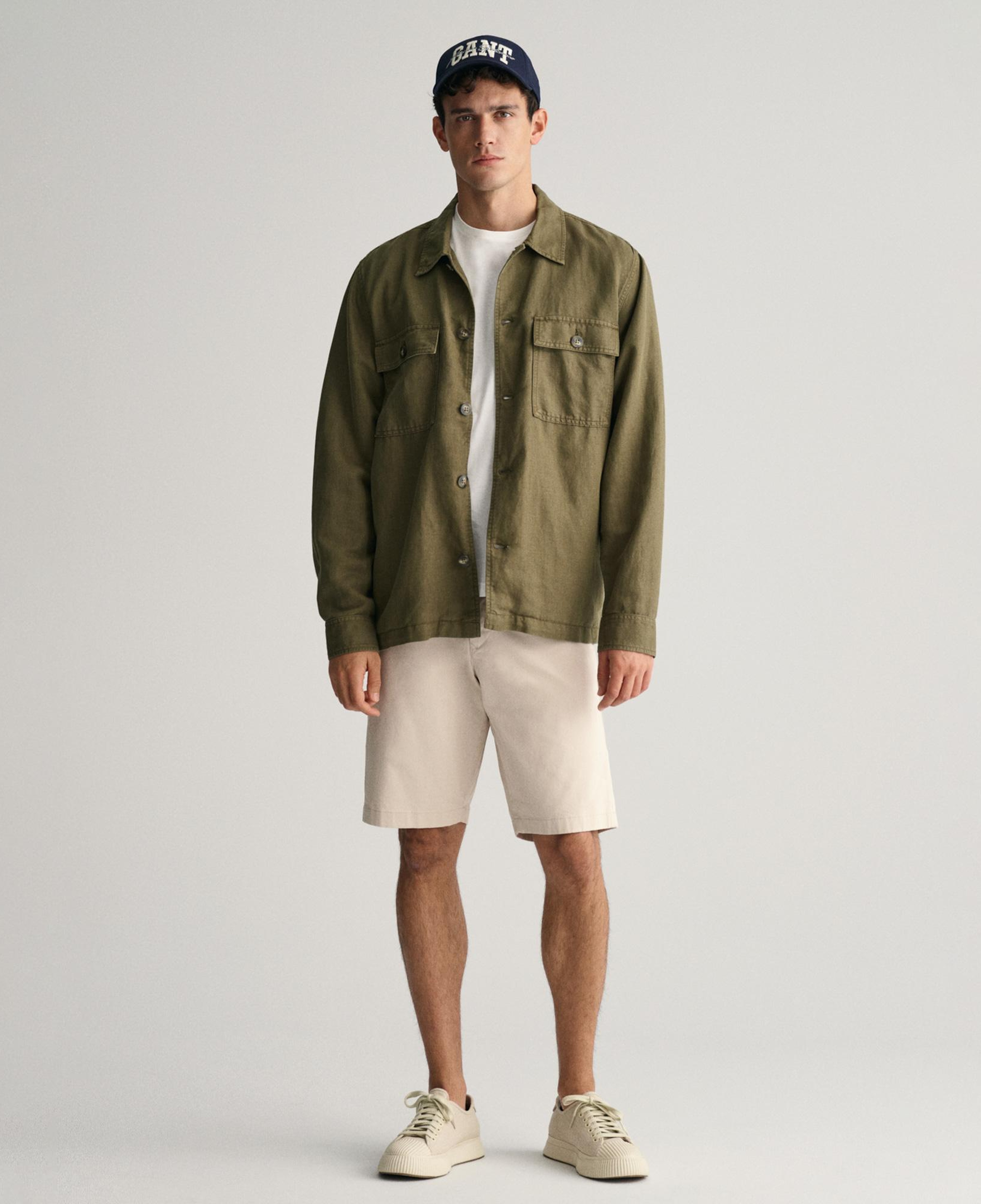 Gant Erkek Krem Relaxed Fit Chino Şort