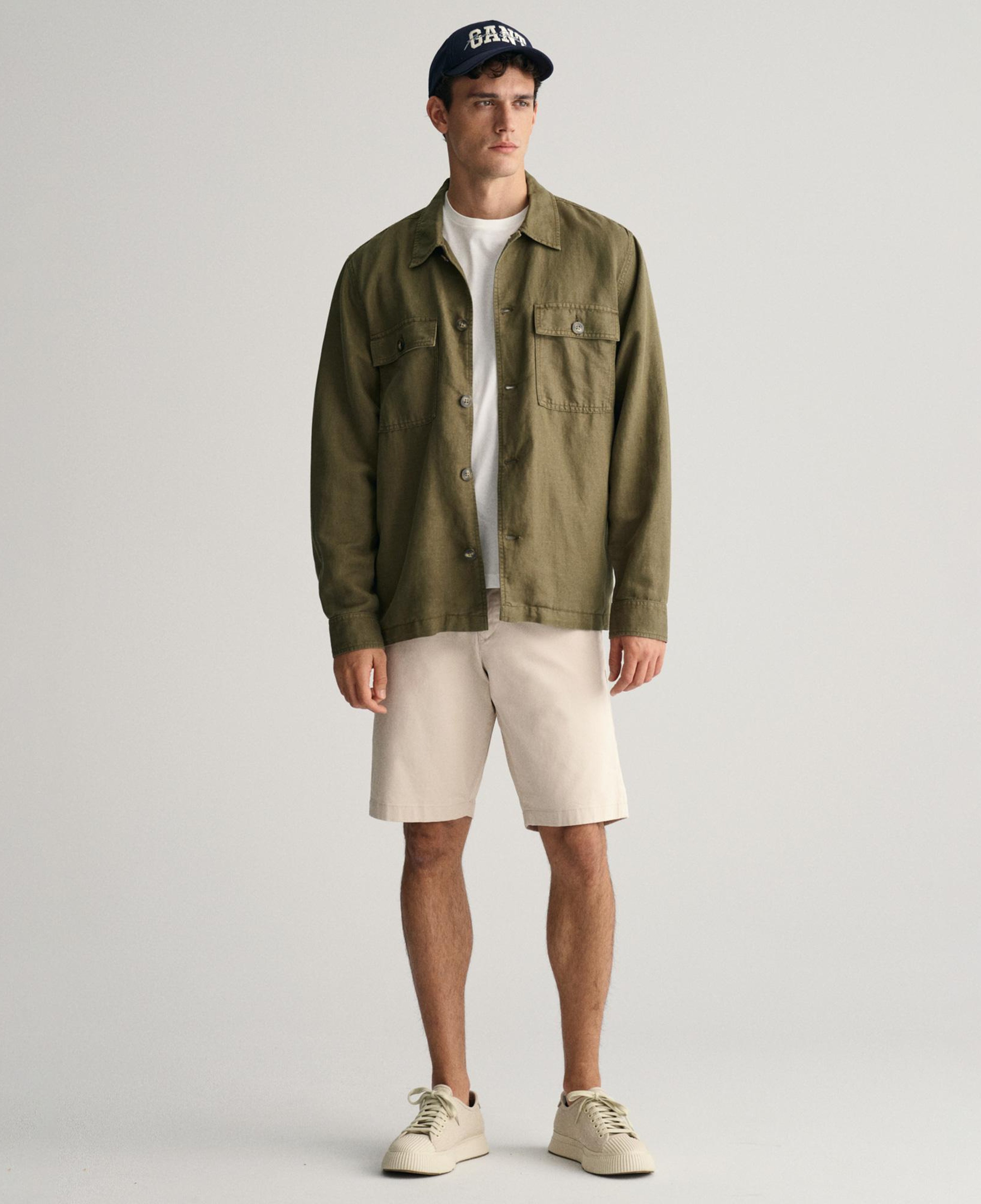 Gant Erkek Krem Relaxed Fit Chino Şort