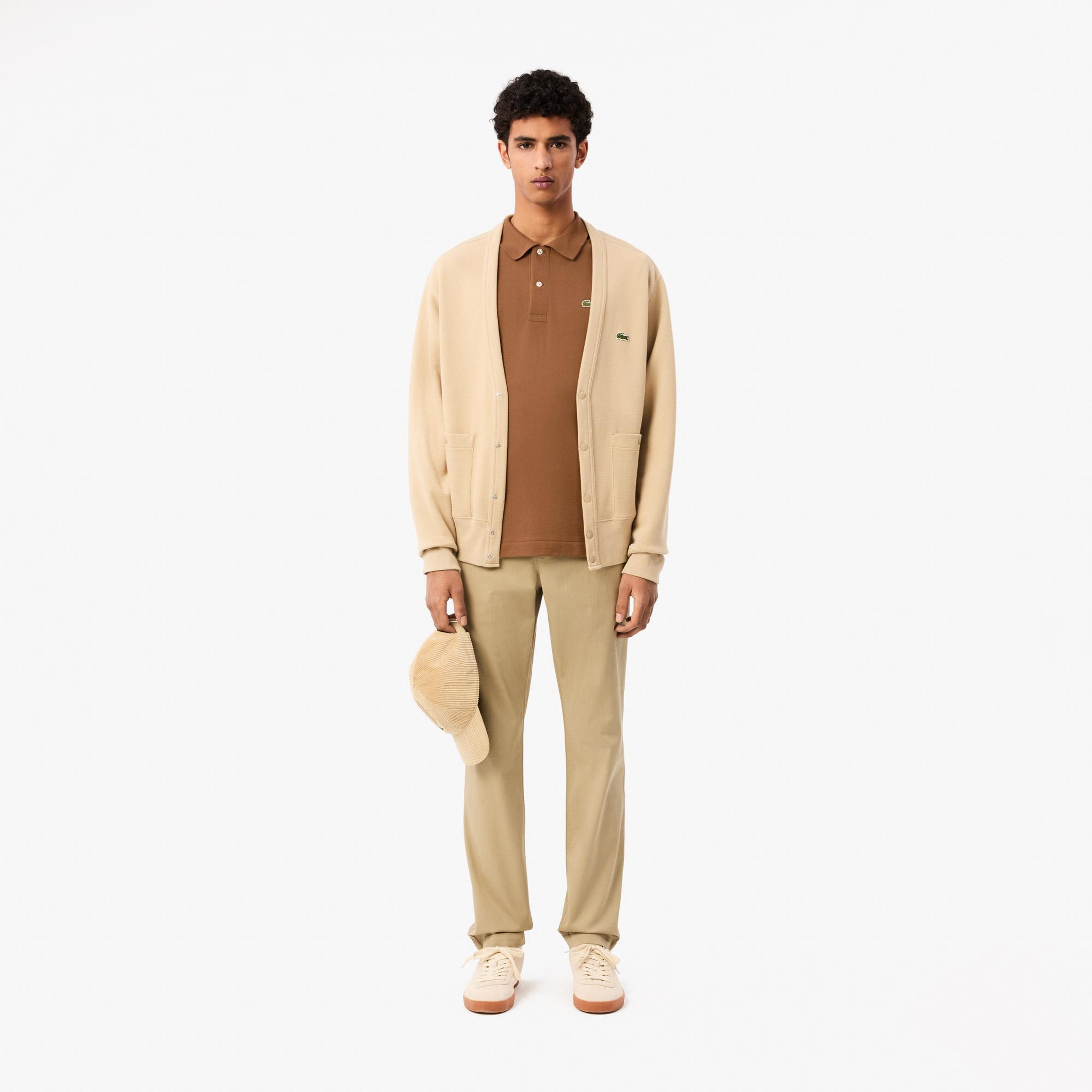 L.12.12 Erkek Classic Fit Kahverengi Polo