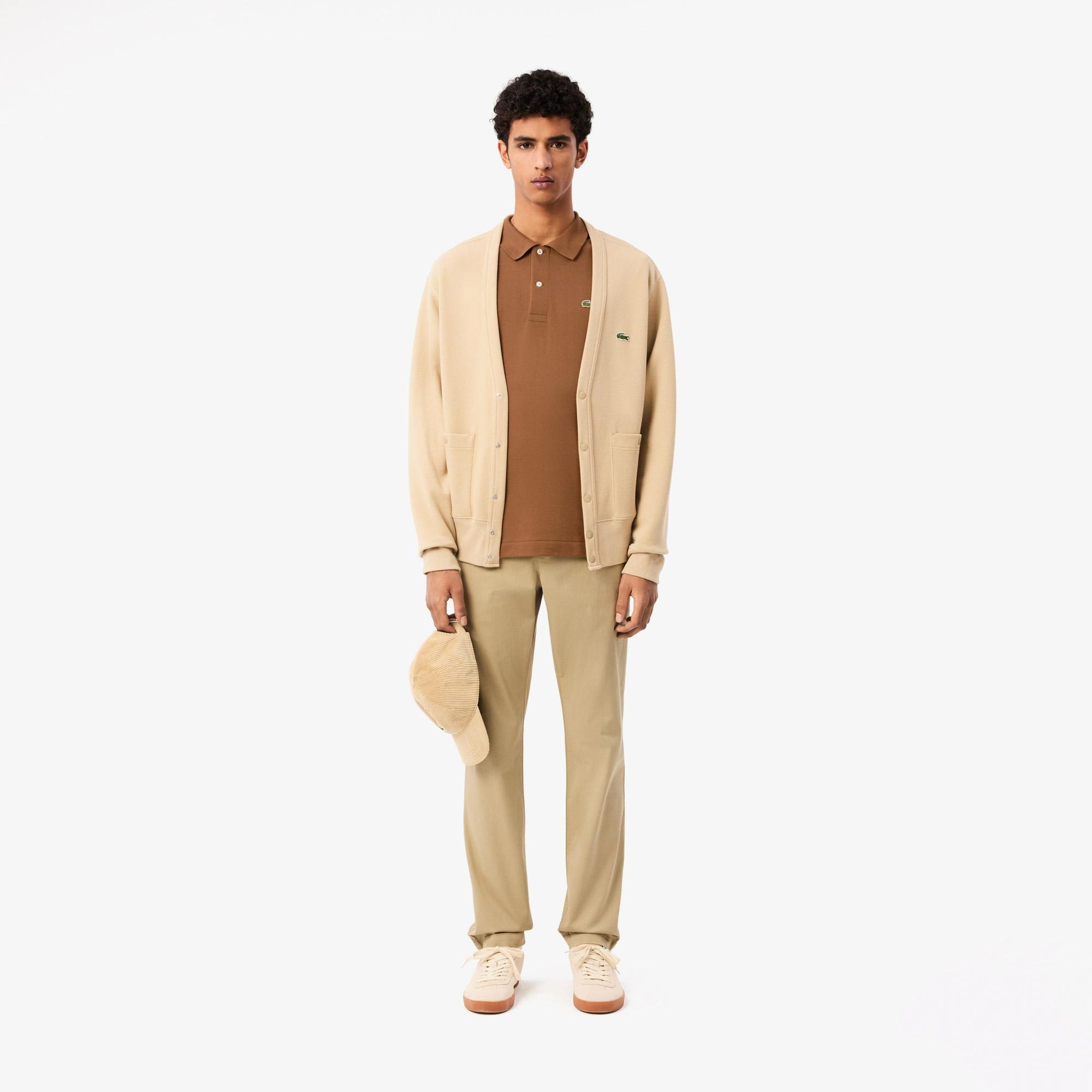L.12.12 Erkek Classic Fit Kahverengi Polo