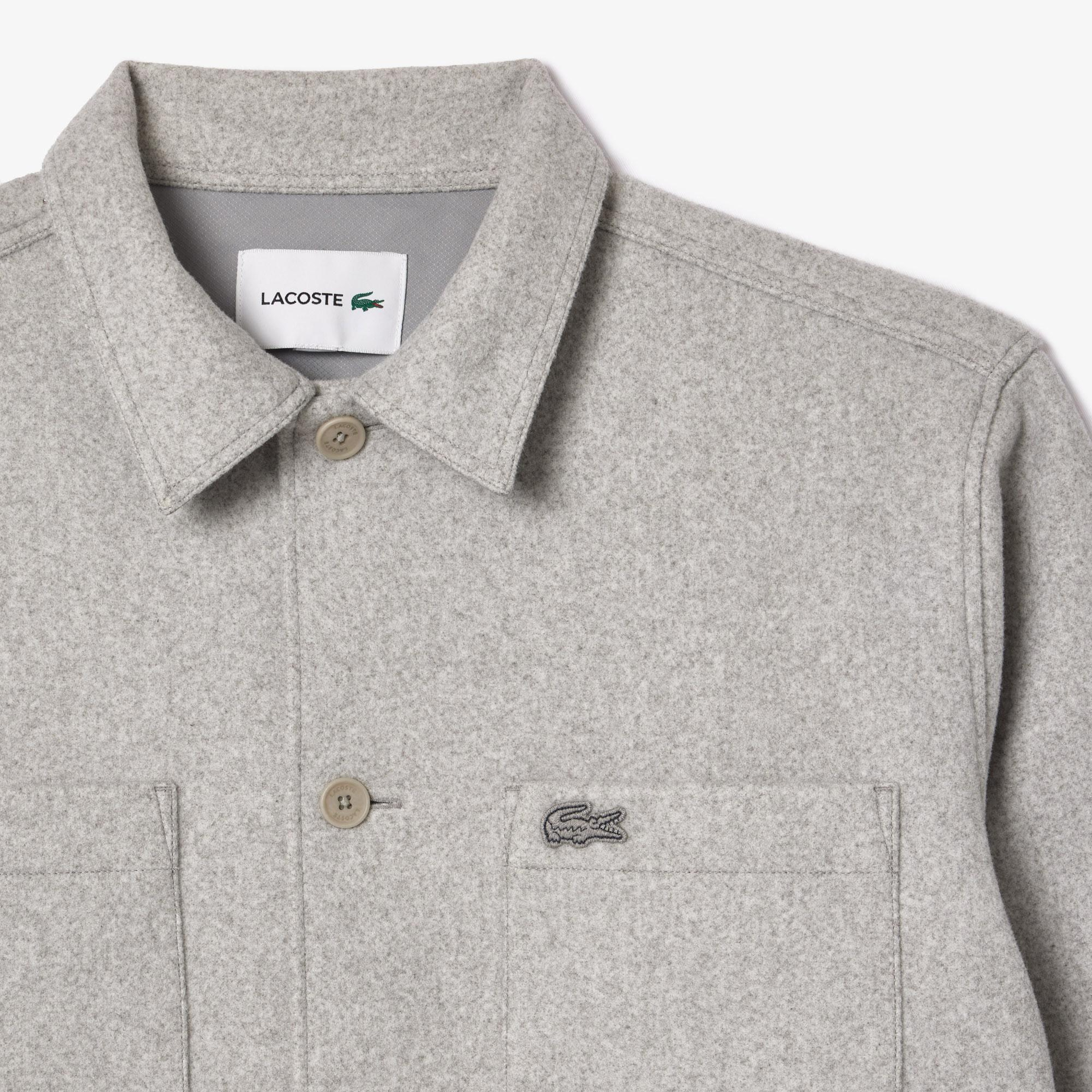 Erkek Oversize Fit Gri Gömlek
