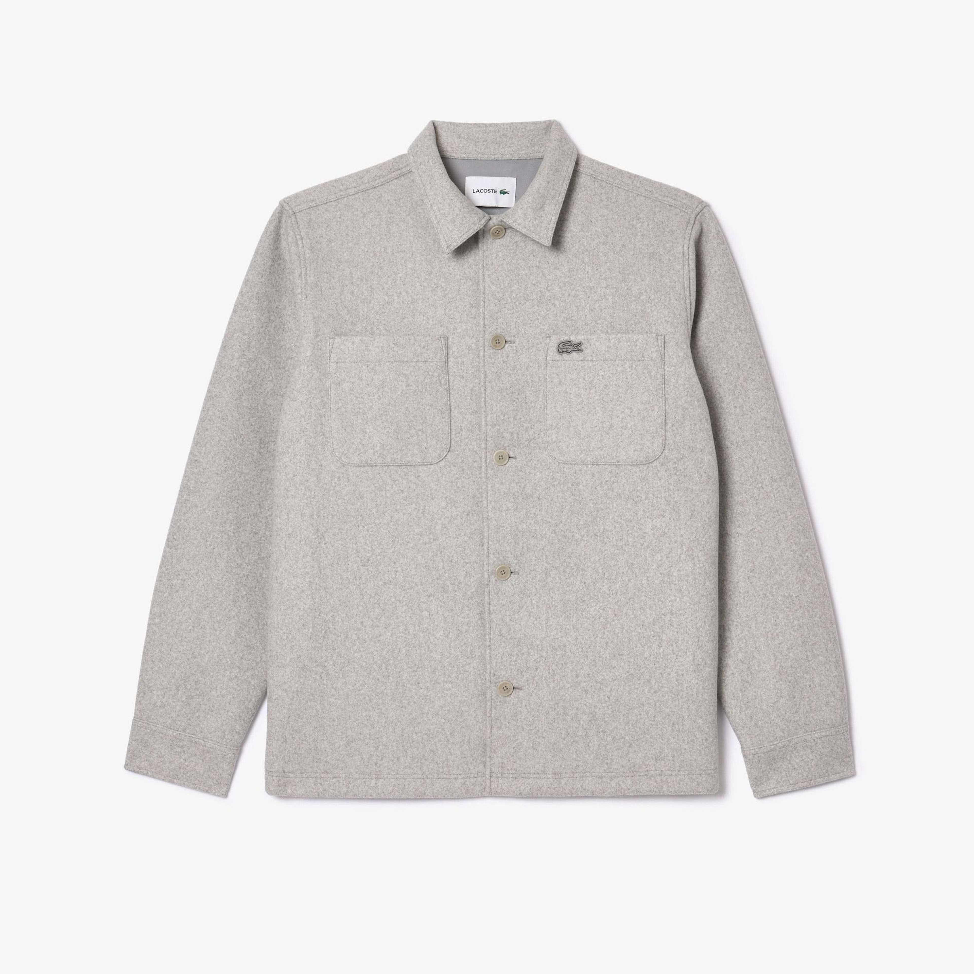 Erkek Oversize Fit Gri Gömlek