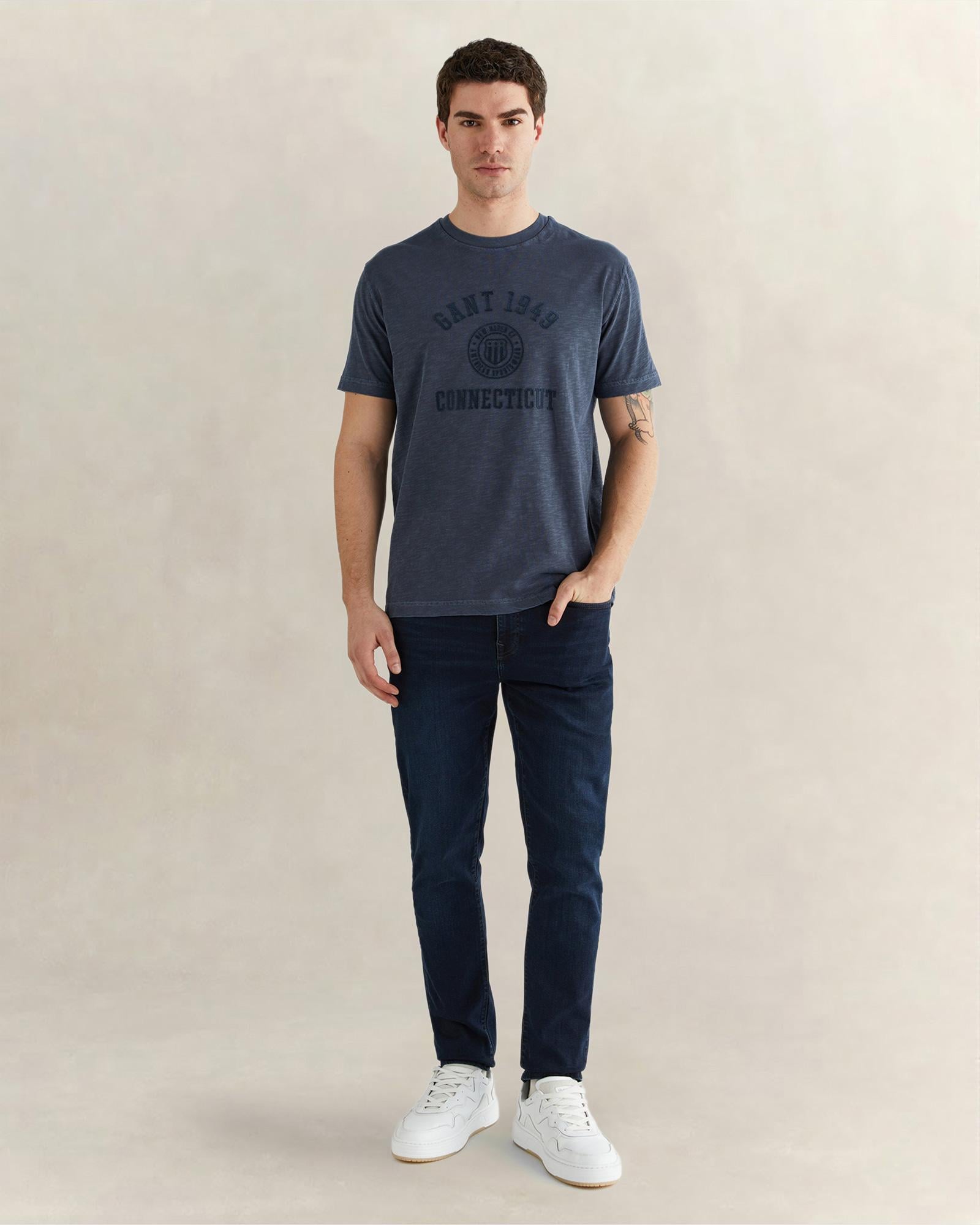 GANT Erkek Lacivert Extra Slim Fit Jean