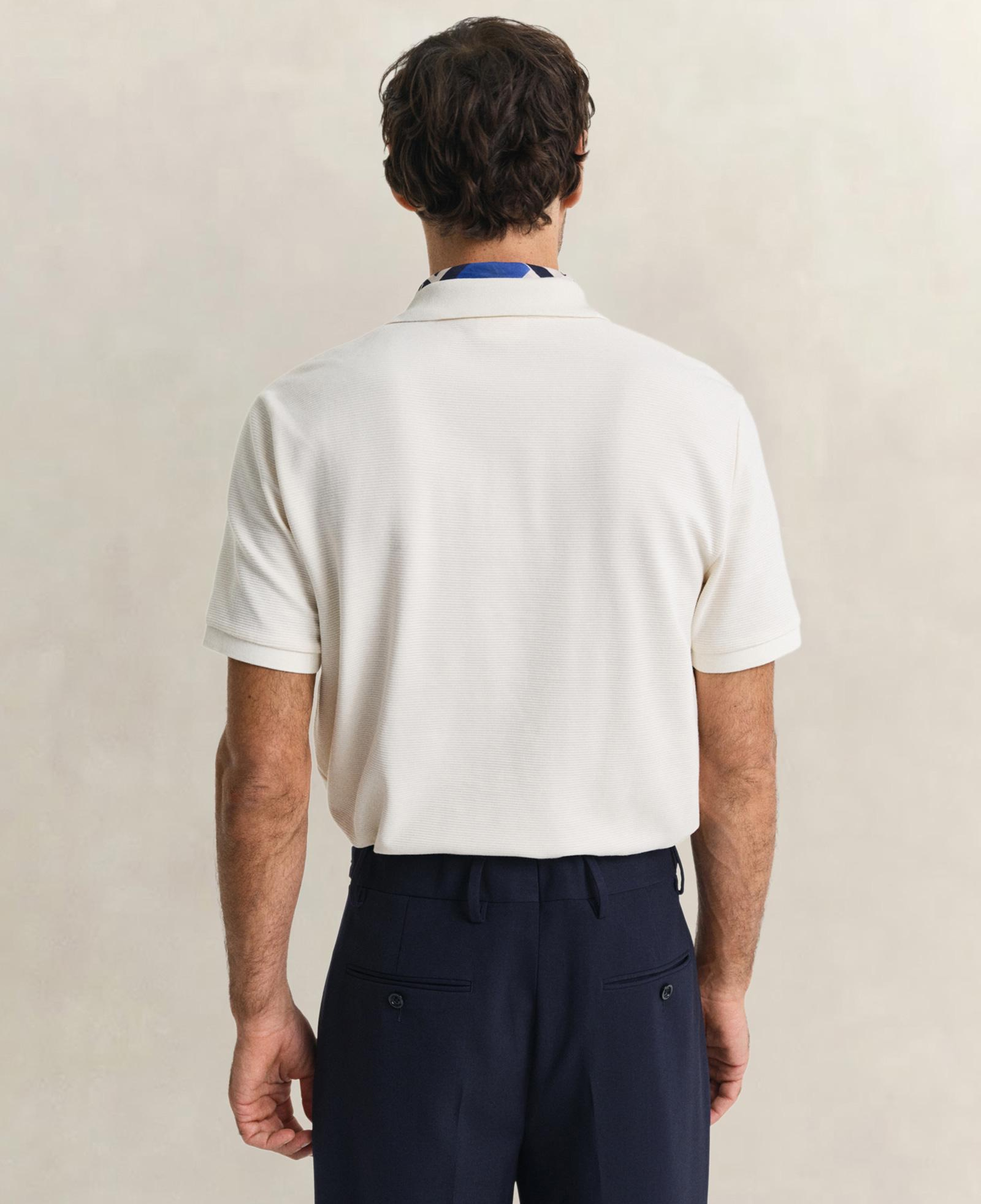 GANT Erkek Krem Regular Fit Logolu Polo Yaka T-Shirt