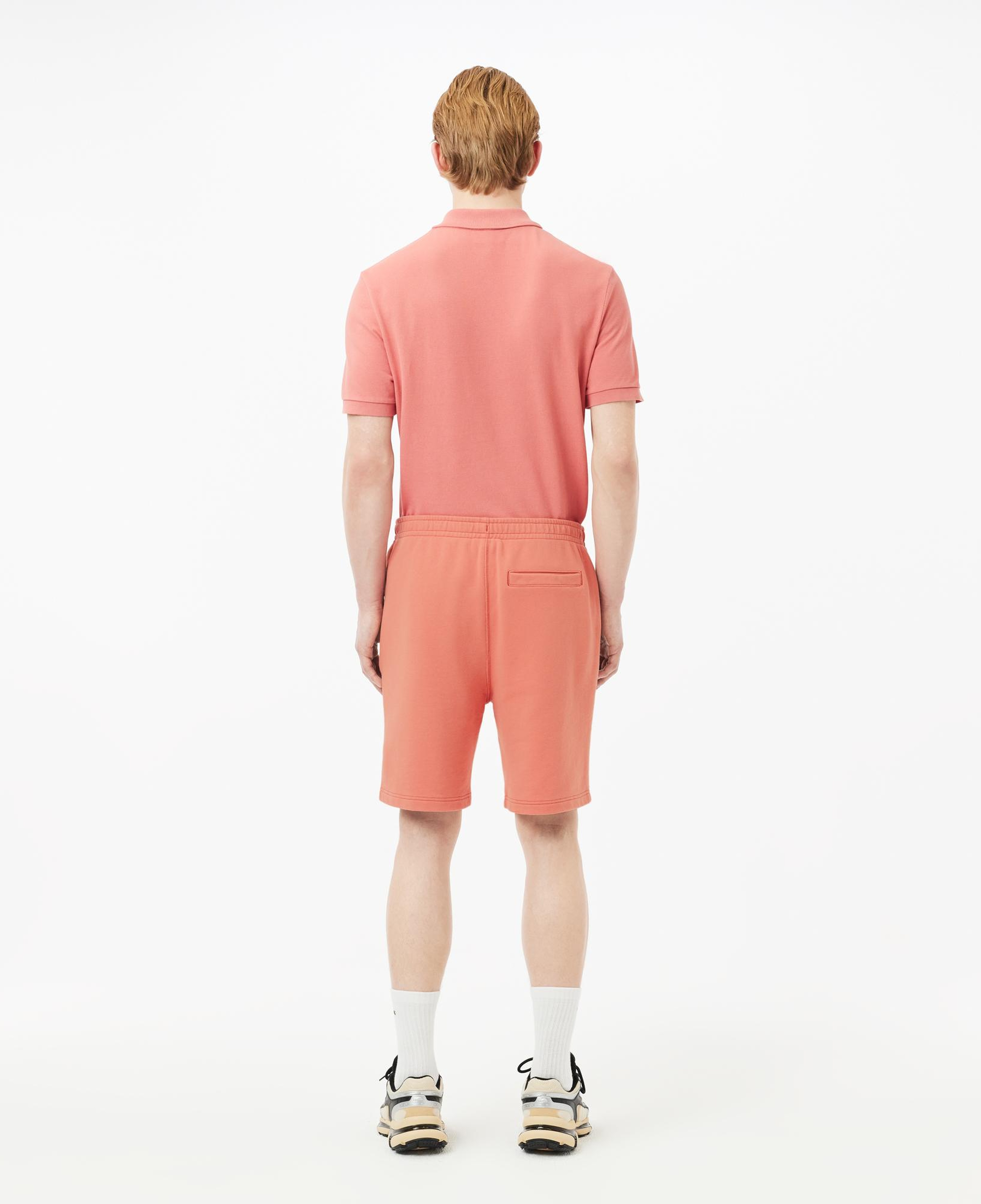 Erkek Regular Fit Baskılı Pembe Şort