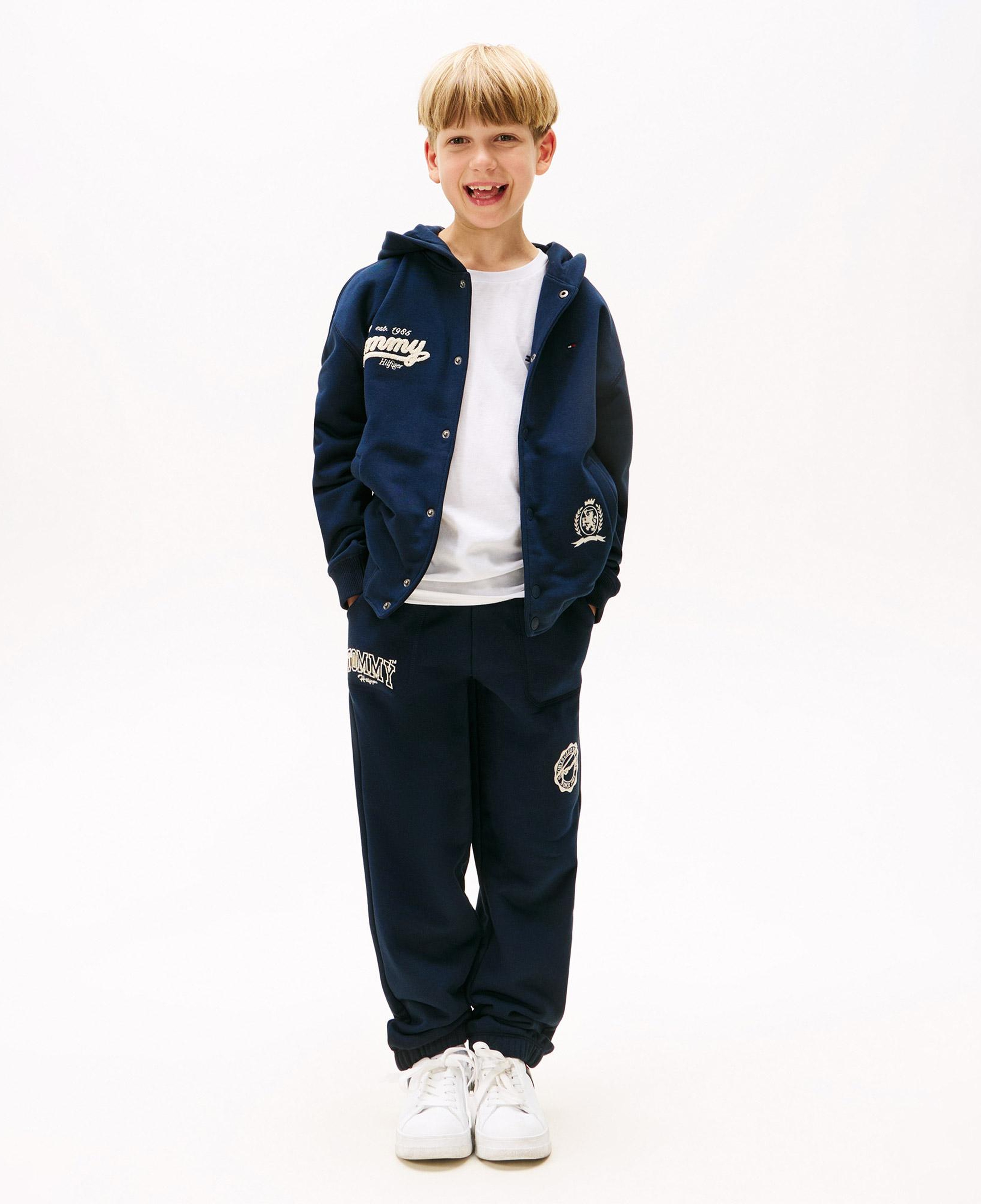 Tommy Hilfiger Varsity Graphic Çocuk Lacivert Eşofman Altı