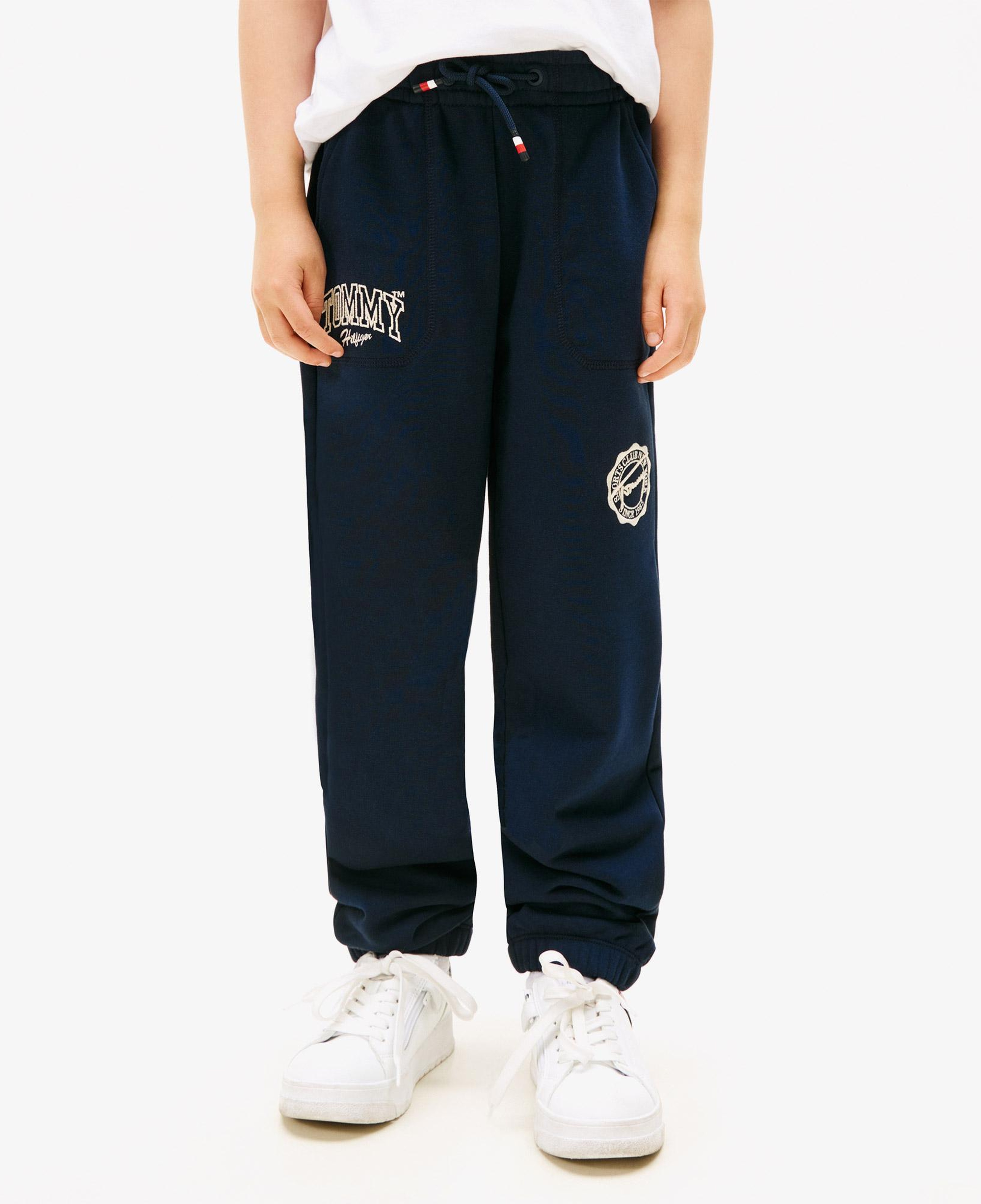 Tommy Hilfiger Varsity Graphic Çocuk Lacivert Eşofman Altı