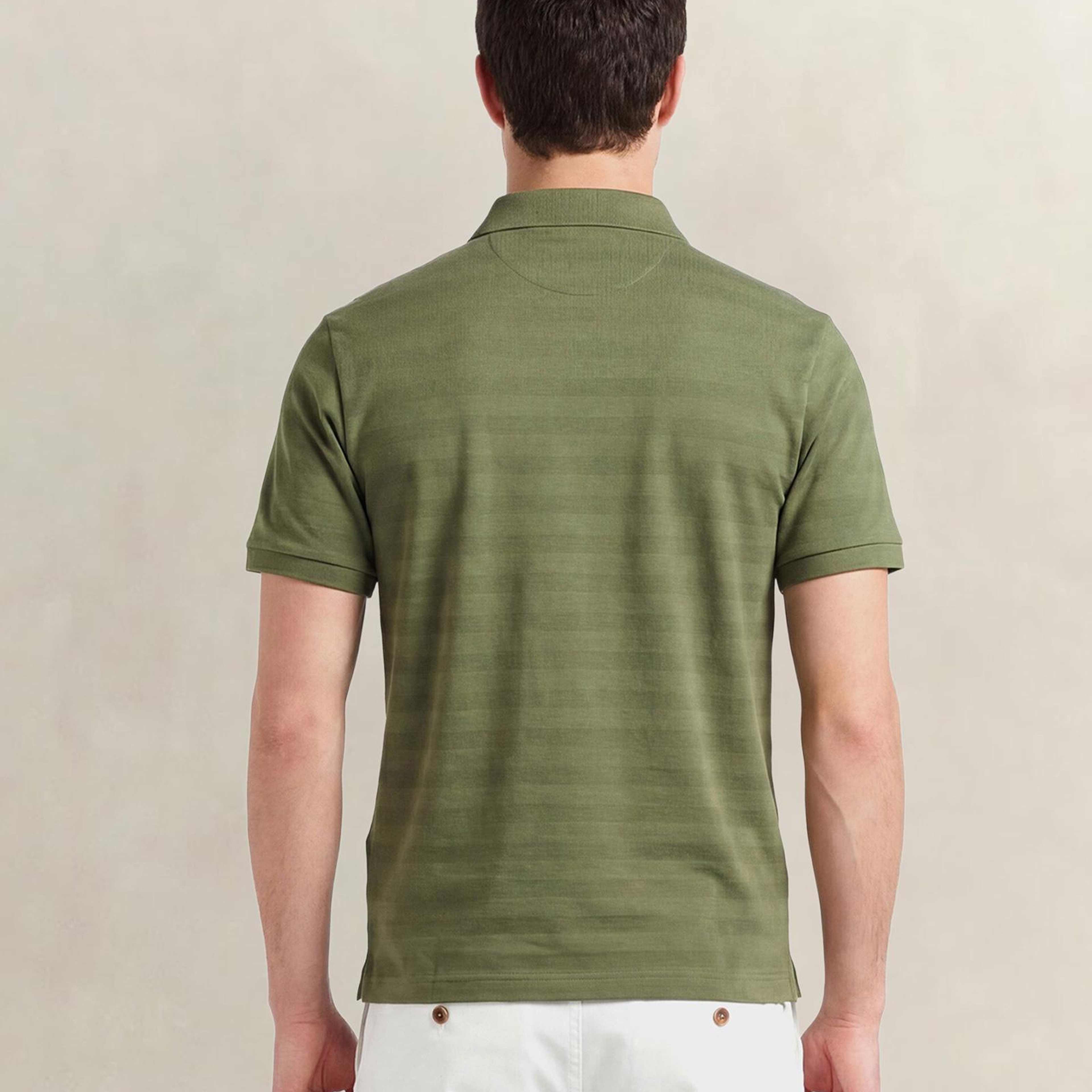 GANT Erkek Yeşil Regular Fit Polo Yaka T-Shirt