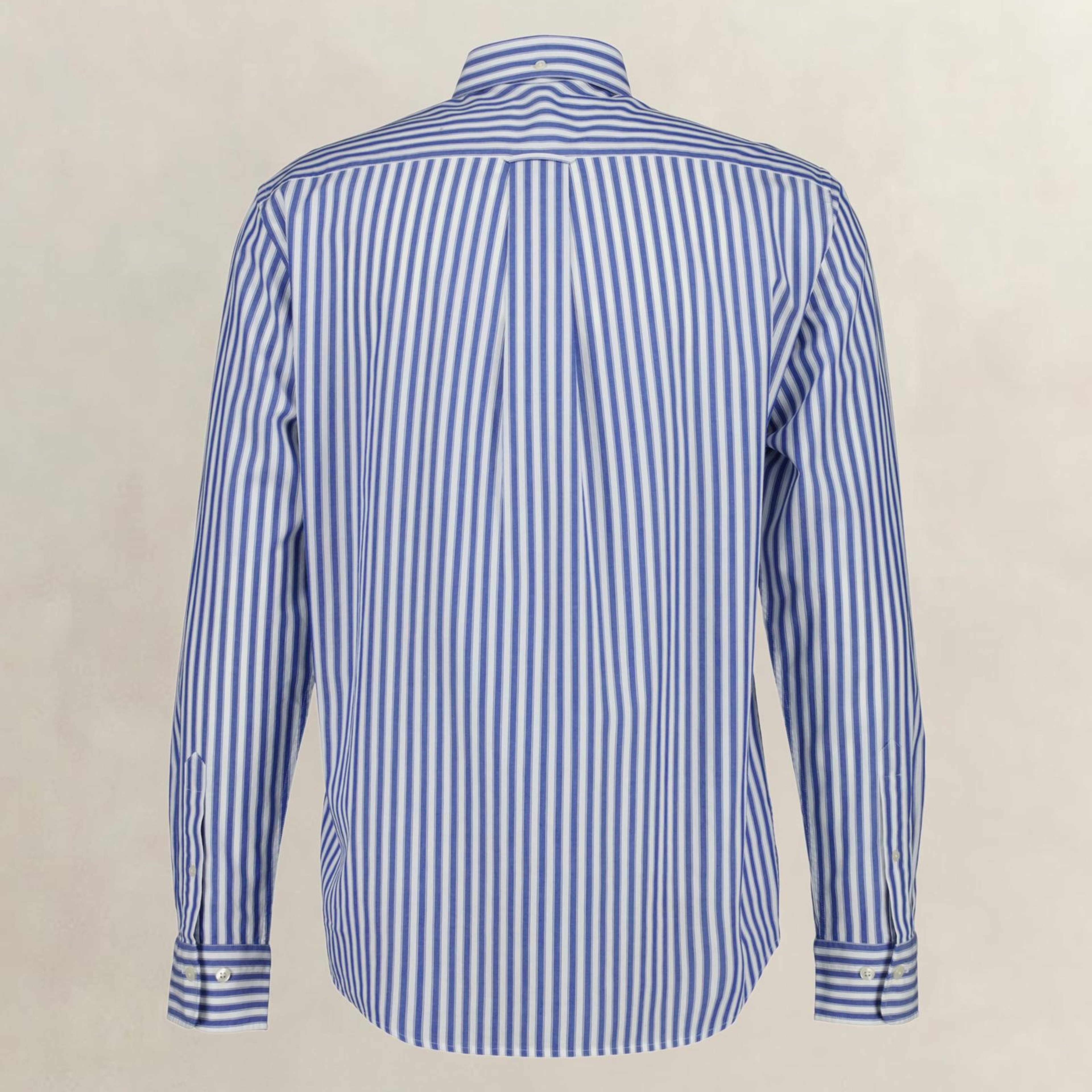 GANT Erkek Mavi Regular Fit Çizgili Logolu Gömlek