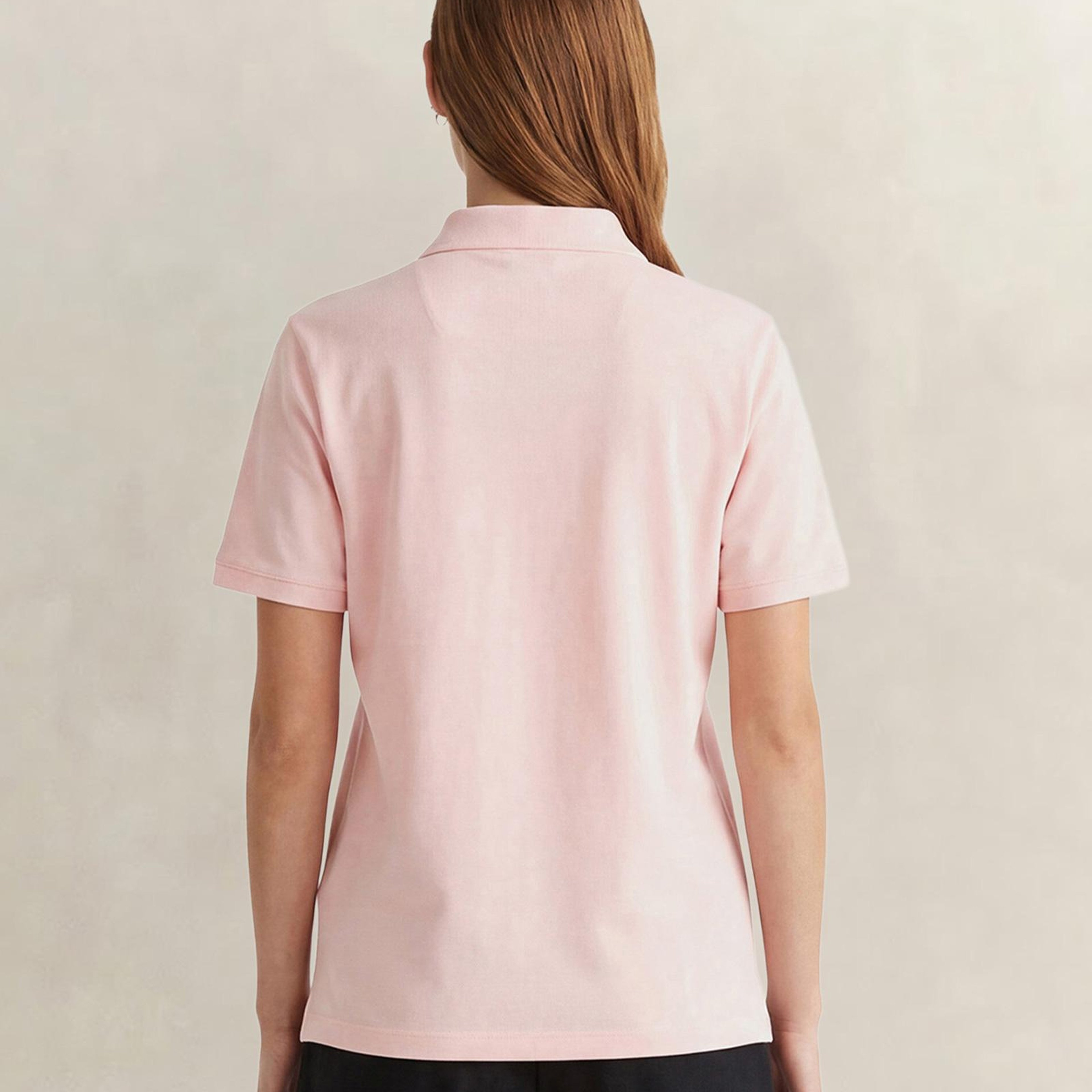 GANT Kadın Pembe Regular Fit Logolu Polo Yaka T-Shirt