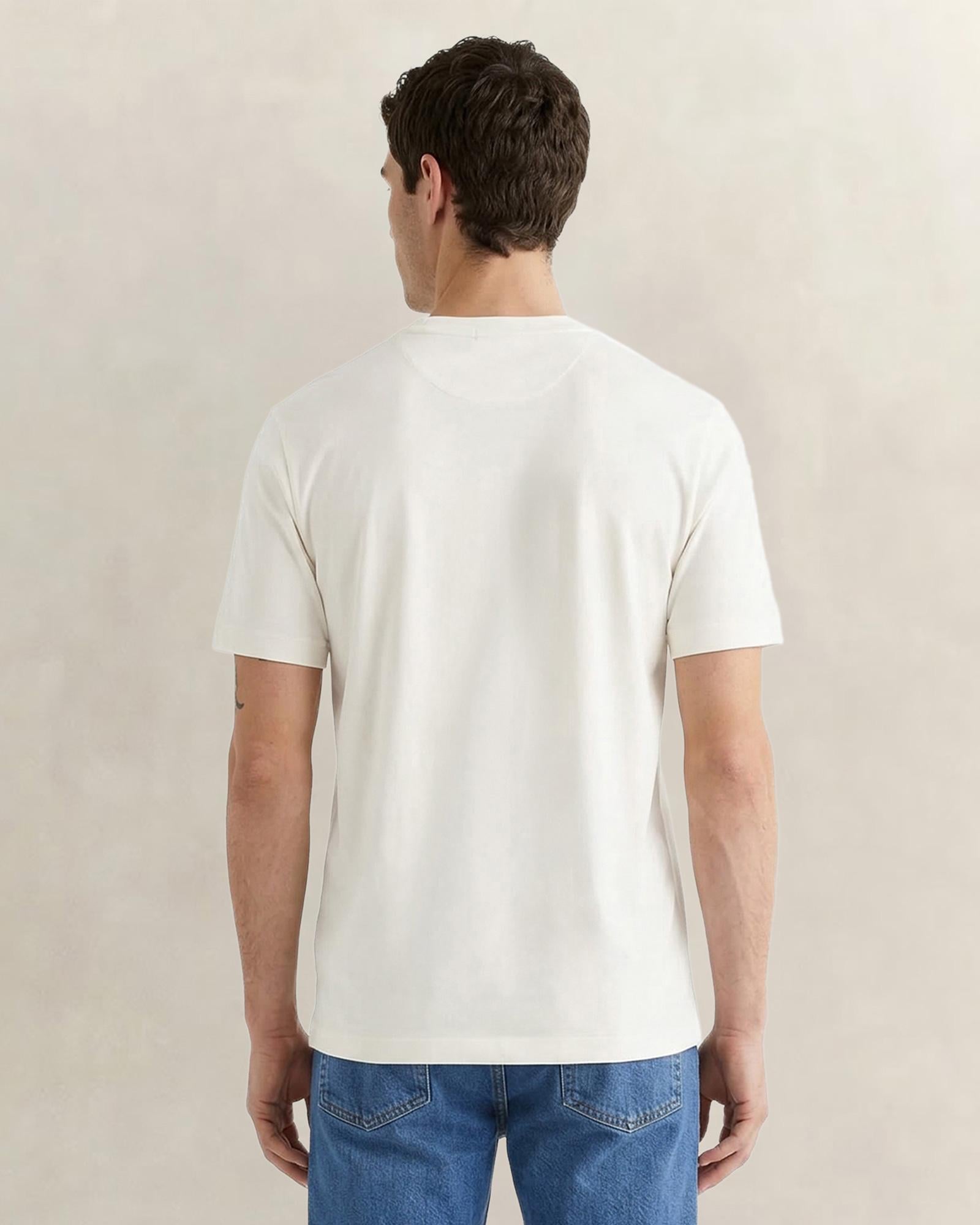 GANT Erkek Beyaz Kısa Kollu T-Shirt