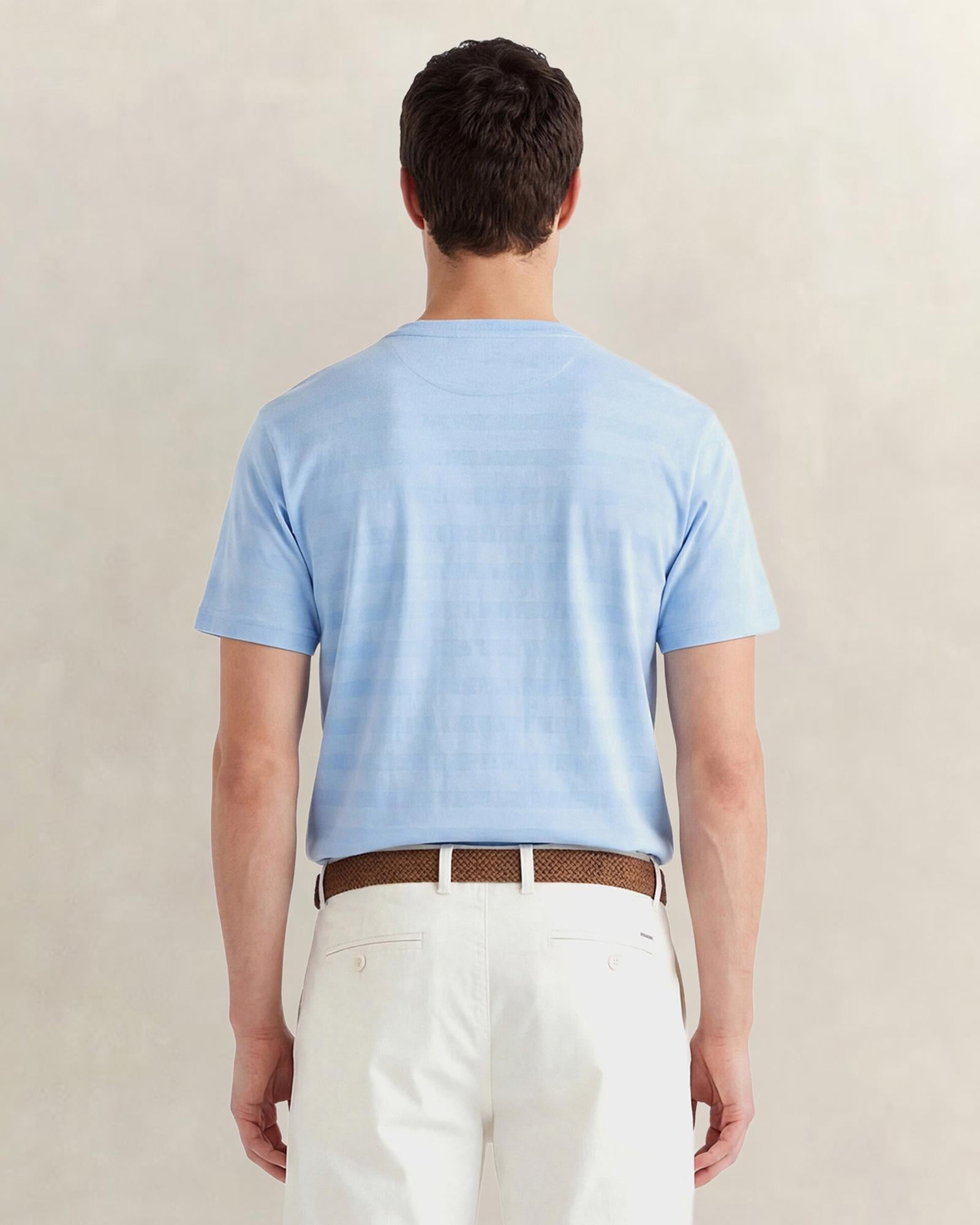GANT Erkek Mavi Bisiklet Yaka Regular Fit T-Shirt