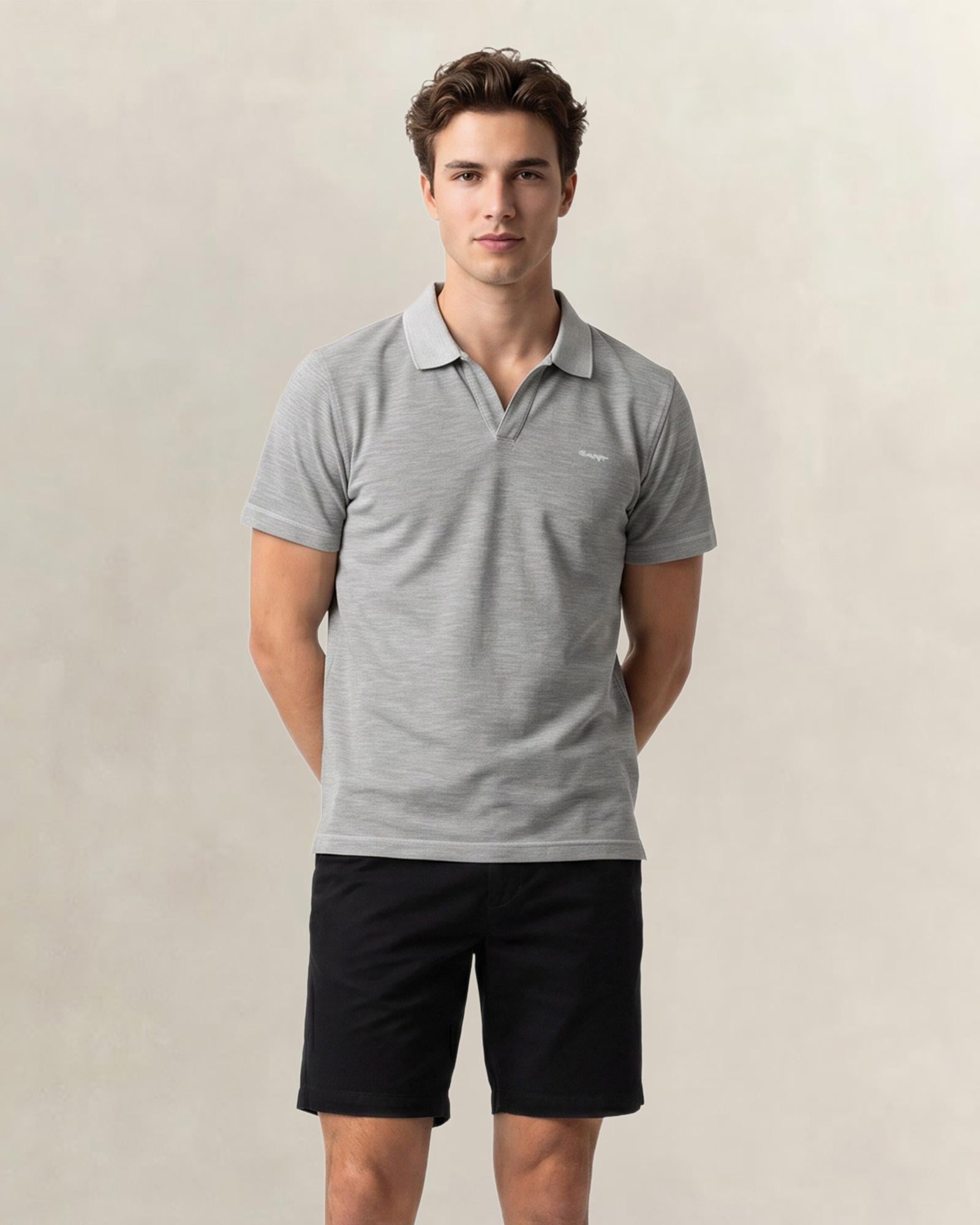 GANT Erkek Yeşil Regular Fit Polo Yaka T-Shirt