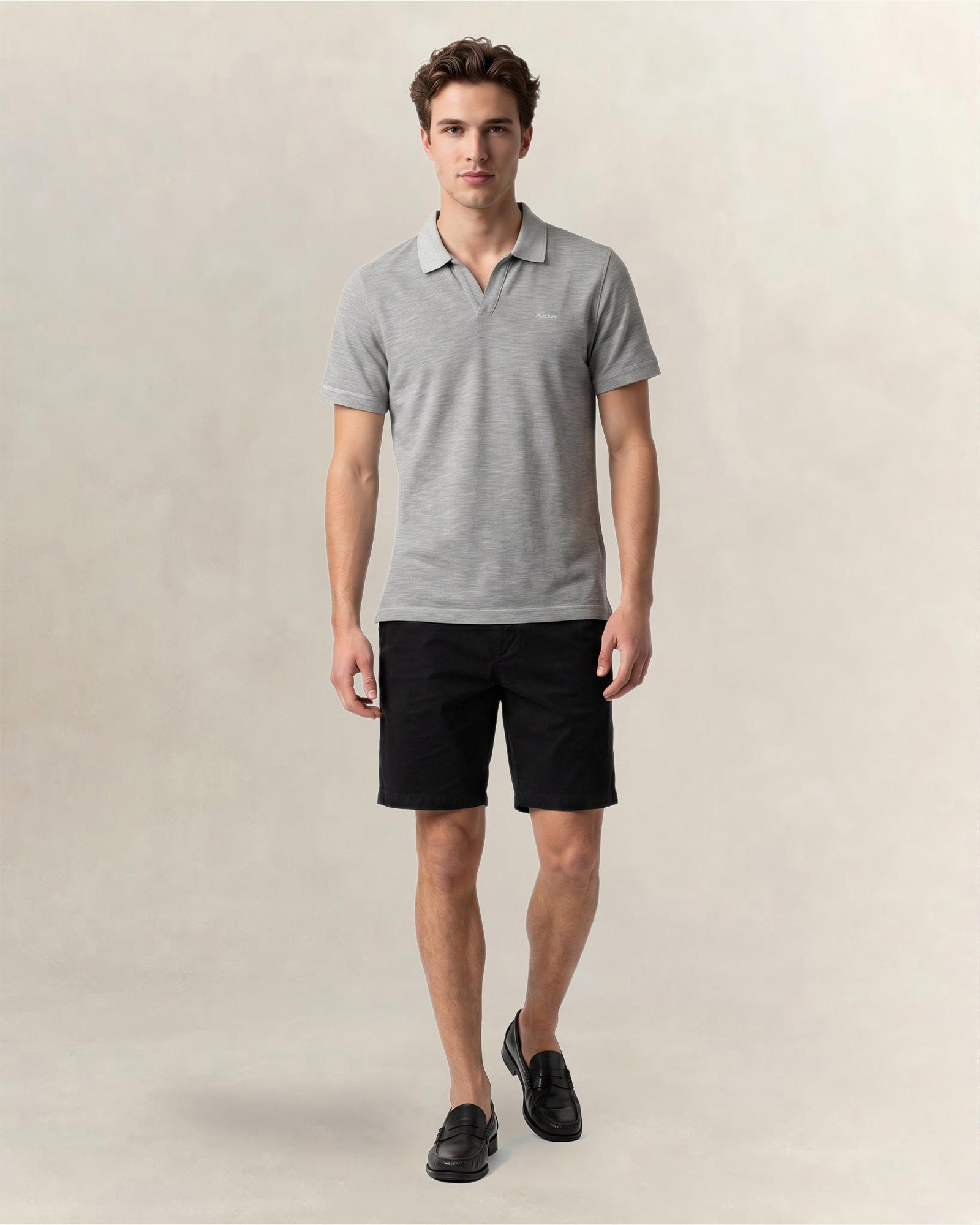 GANT Erkek Yeşil Regular Fit Polo Yaka T-Shirt