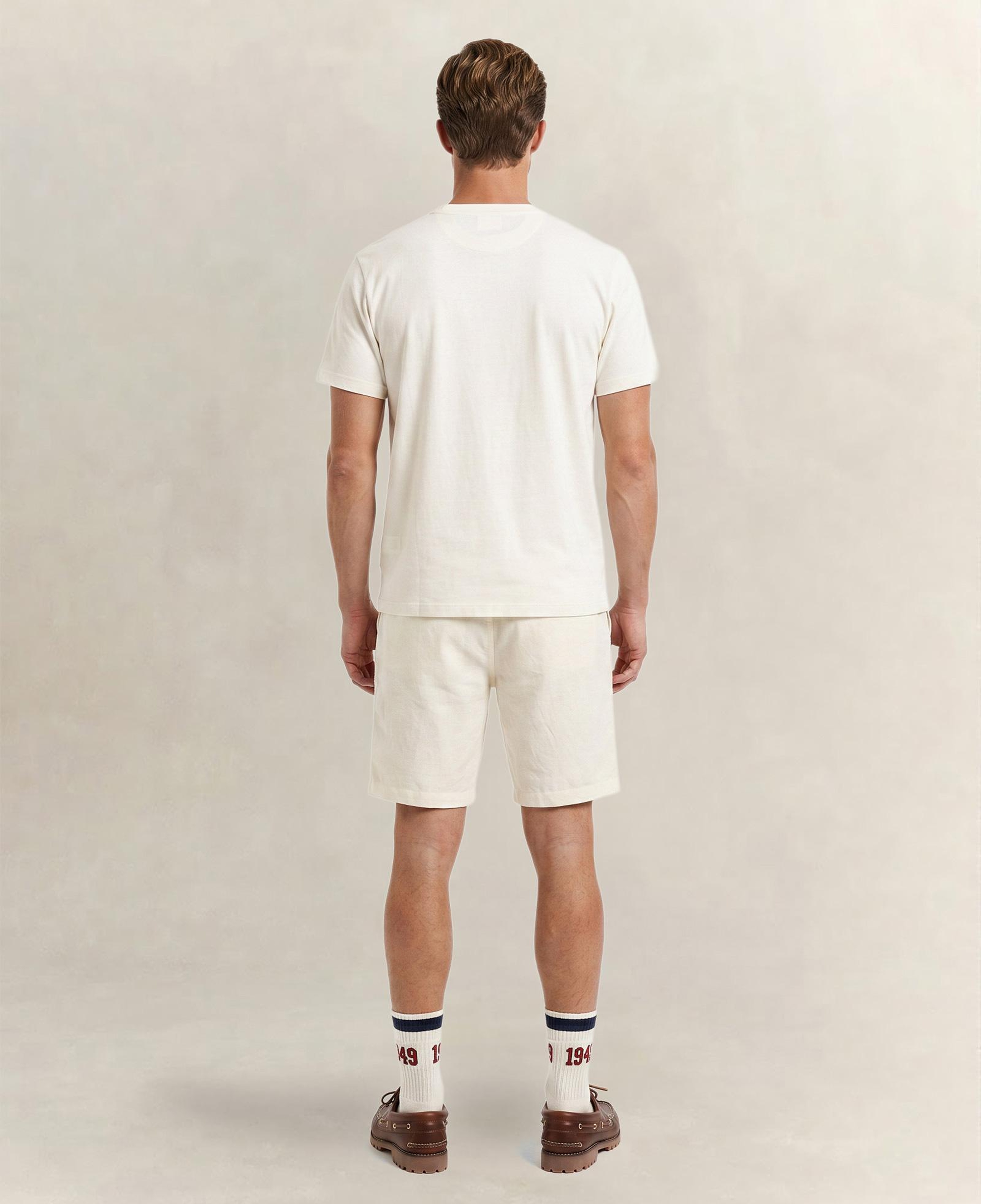 GANT Erkek Beyaz Bisiklet Yaka Regular Fit Logolu T-Shirt