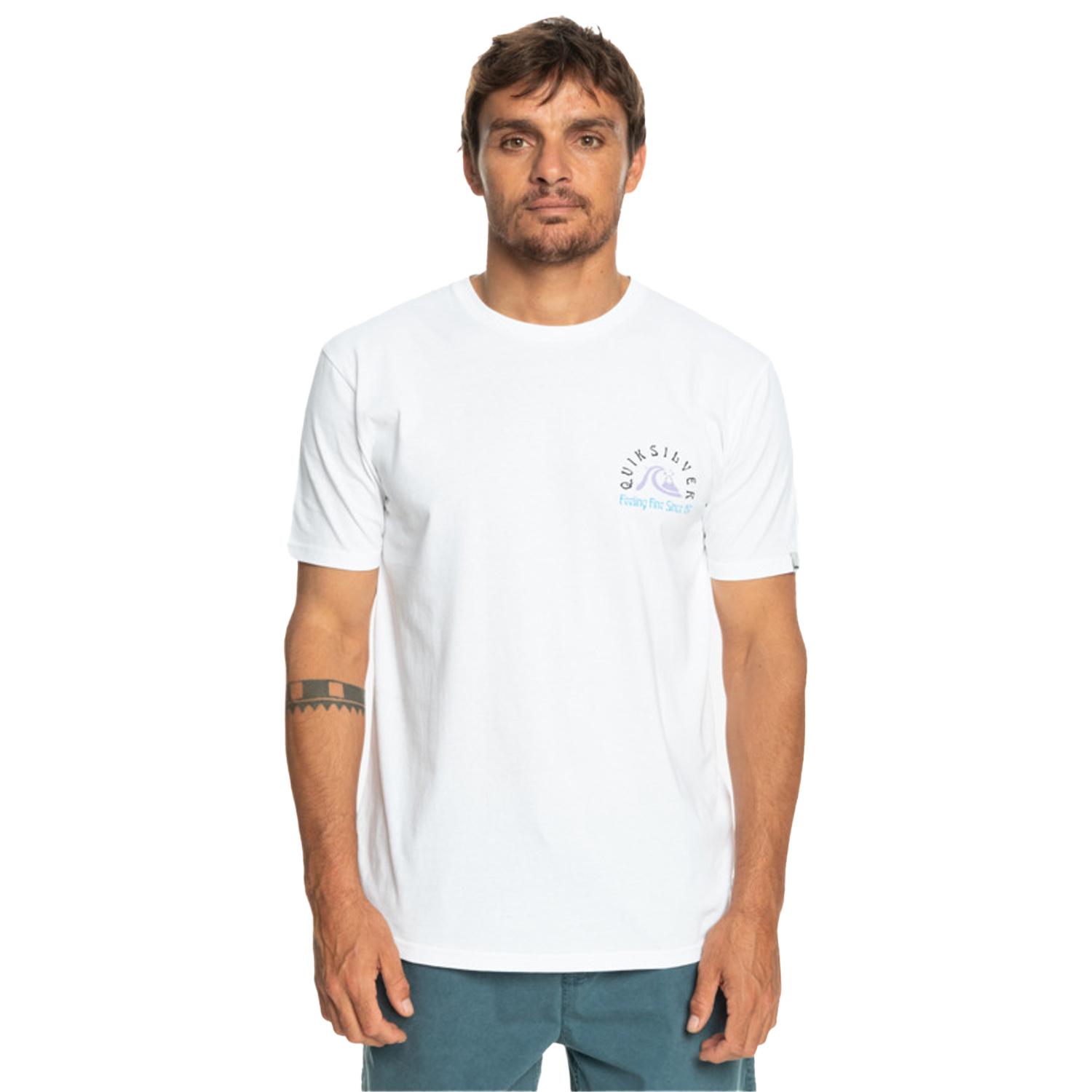 Quiksilver Originalbarrel Erkek Beyaz Tişört