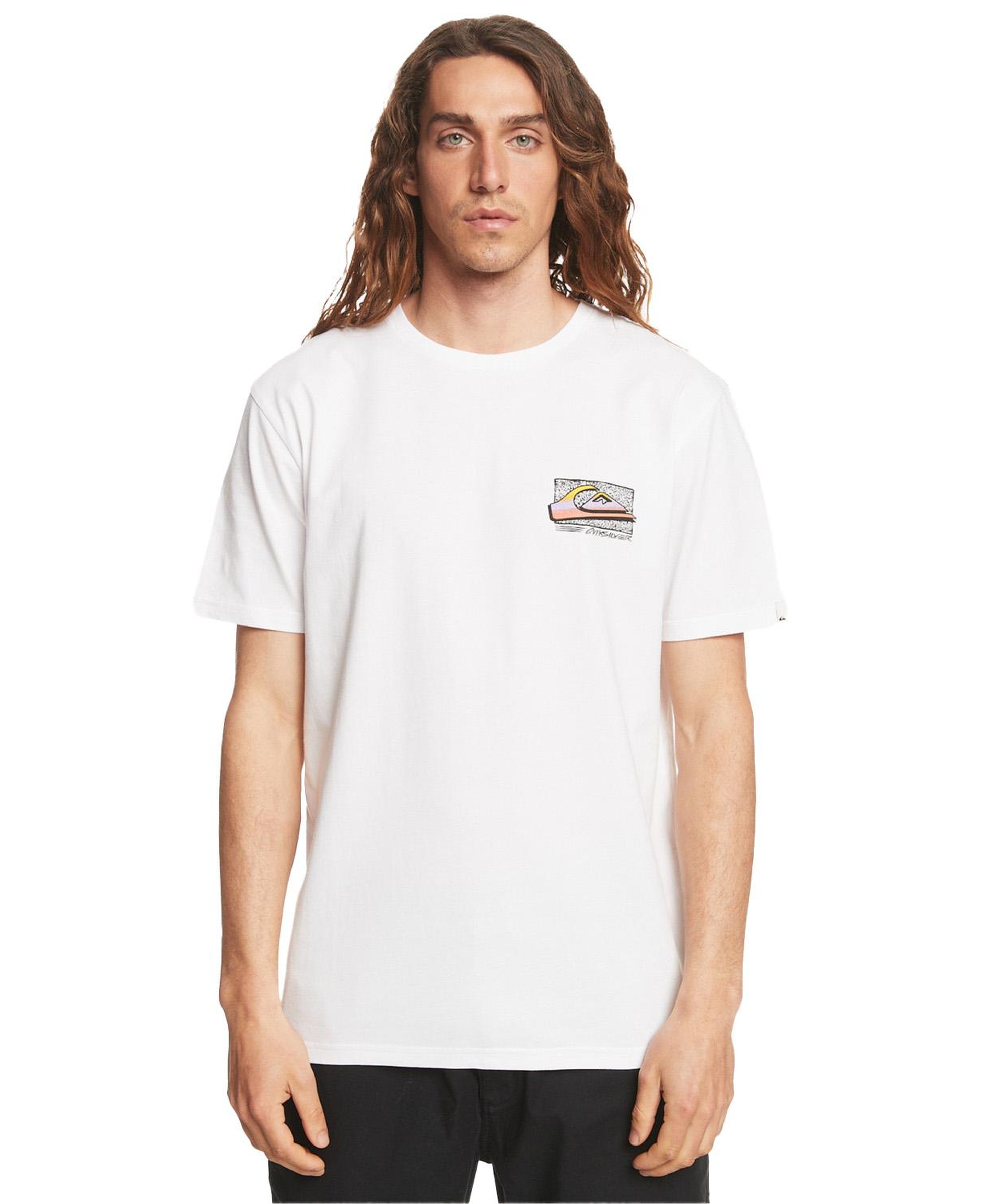 Quiksilver Retrofade Erkek Beyaz Tişört