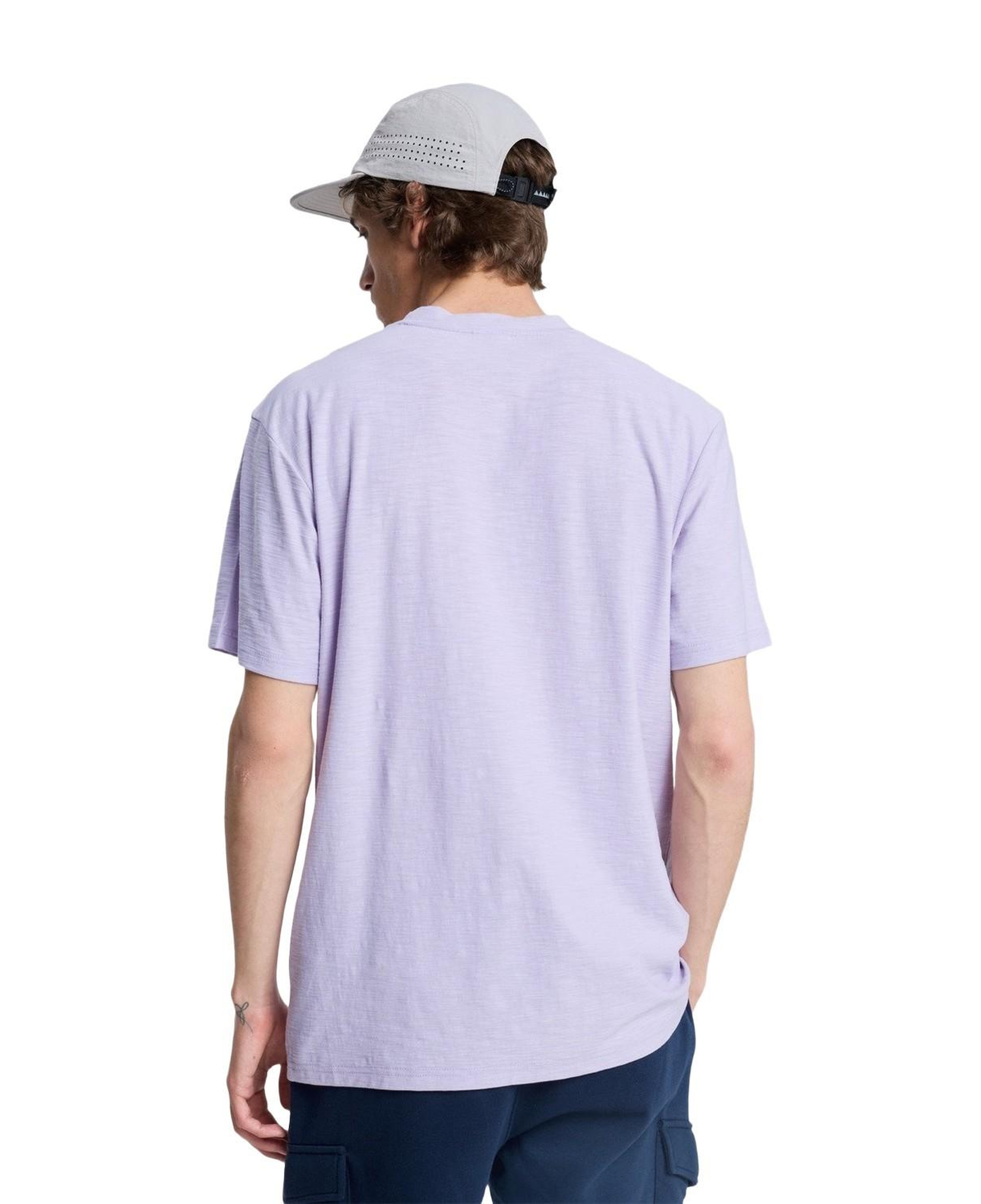 Quiksilver Slub Roundneck Erkek Mor Tişört