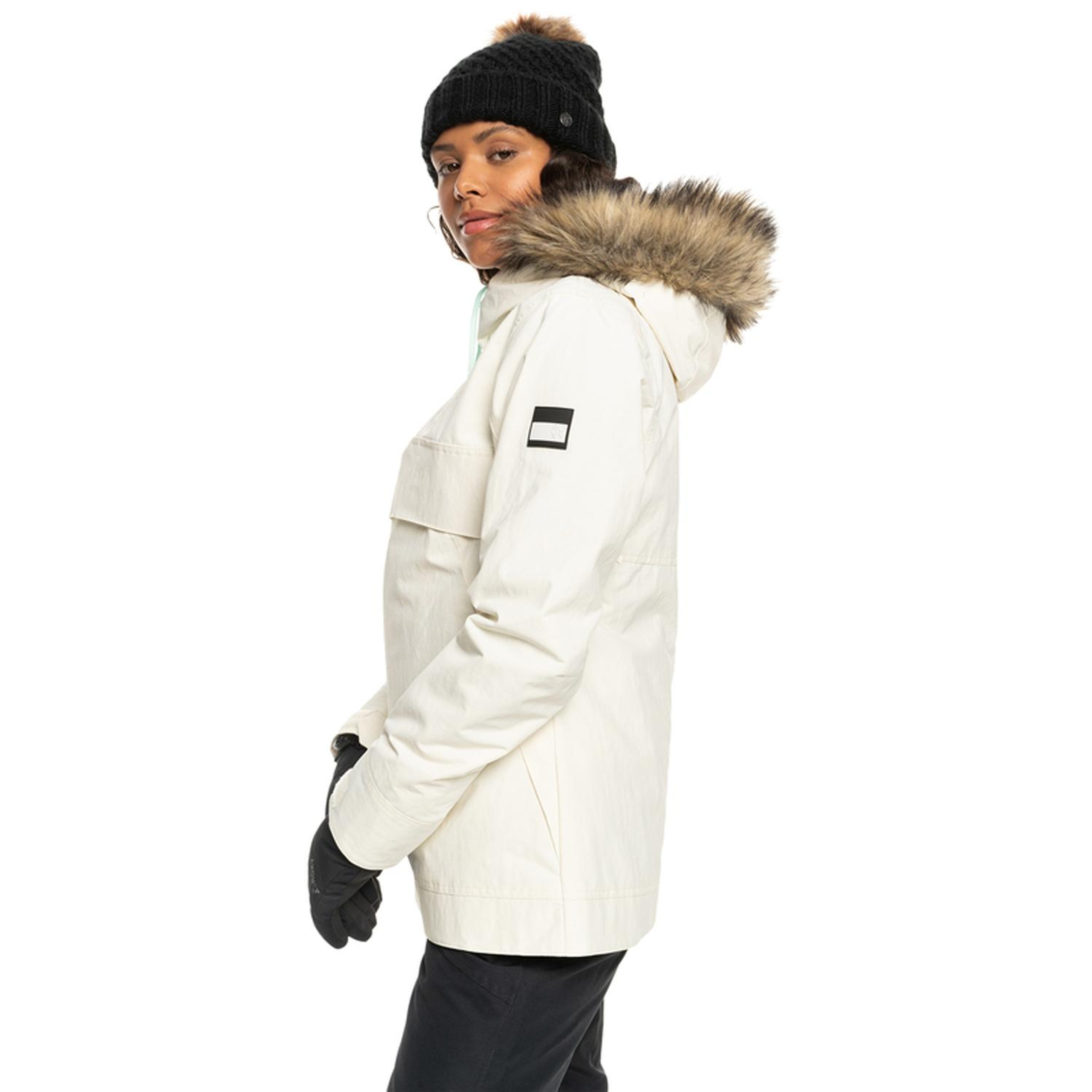 Roxy Shelter Kadın Beyaz Snowboard Ceketi