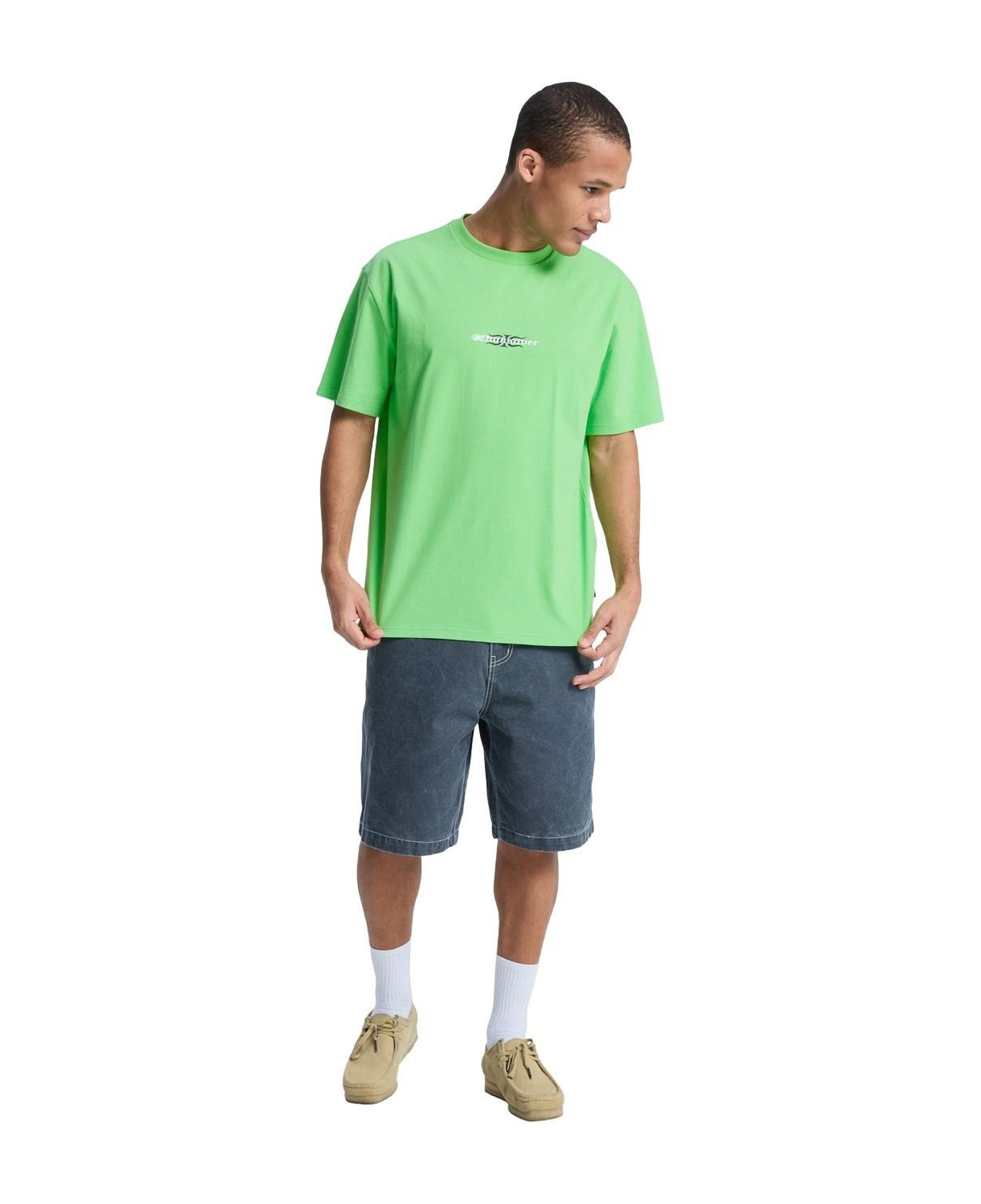 Quiksilver Mercury Burning Erkek Yeşil Tişört