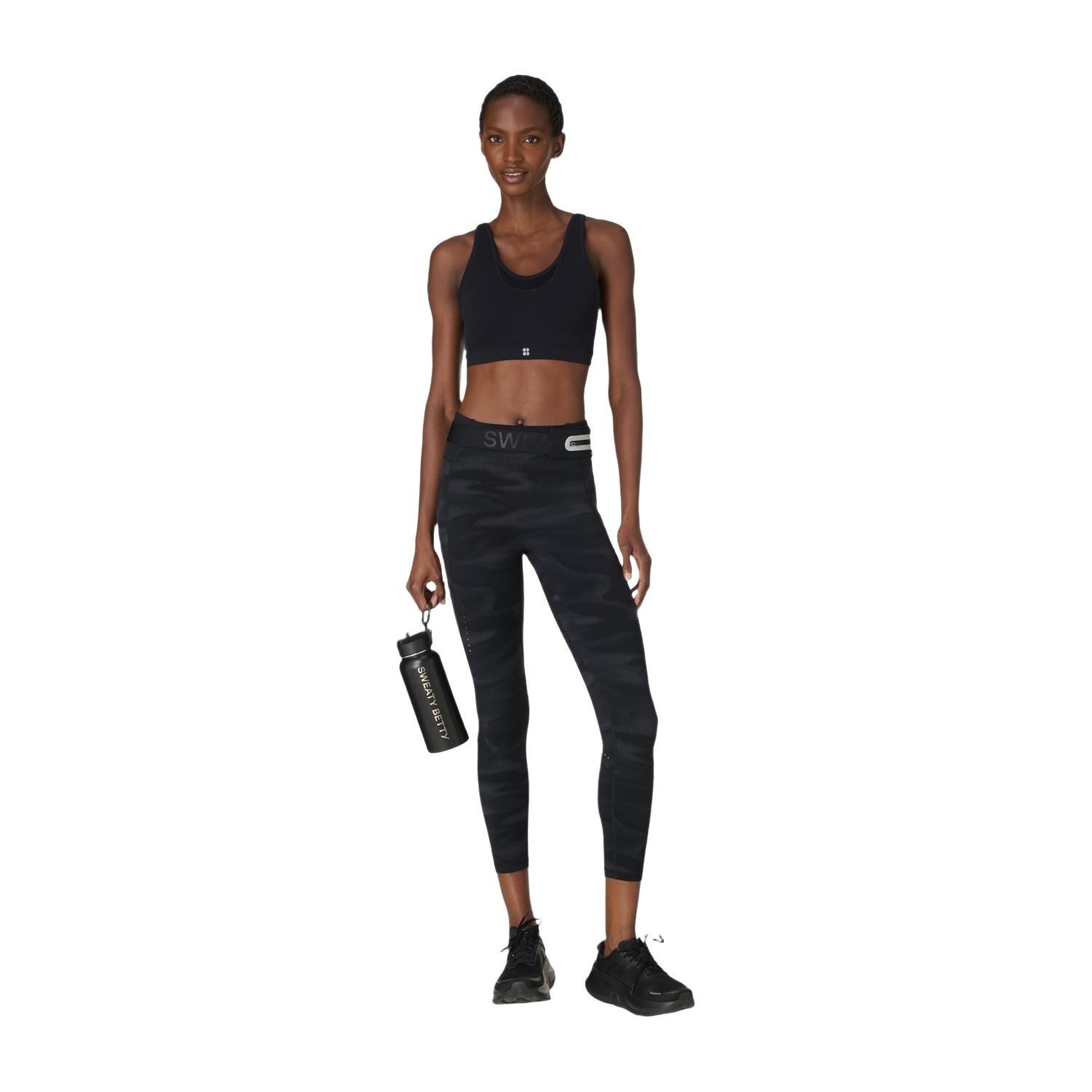Sweaty Betty Ultimate Run 78 Legging Kadın Siyah Koşu Taytı