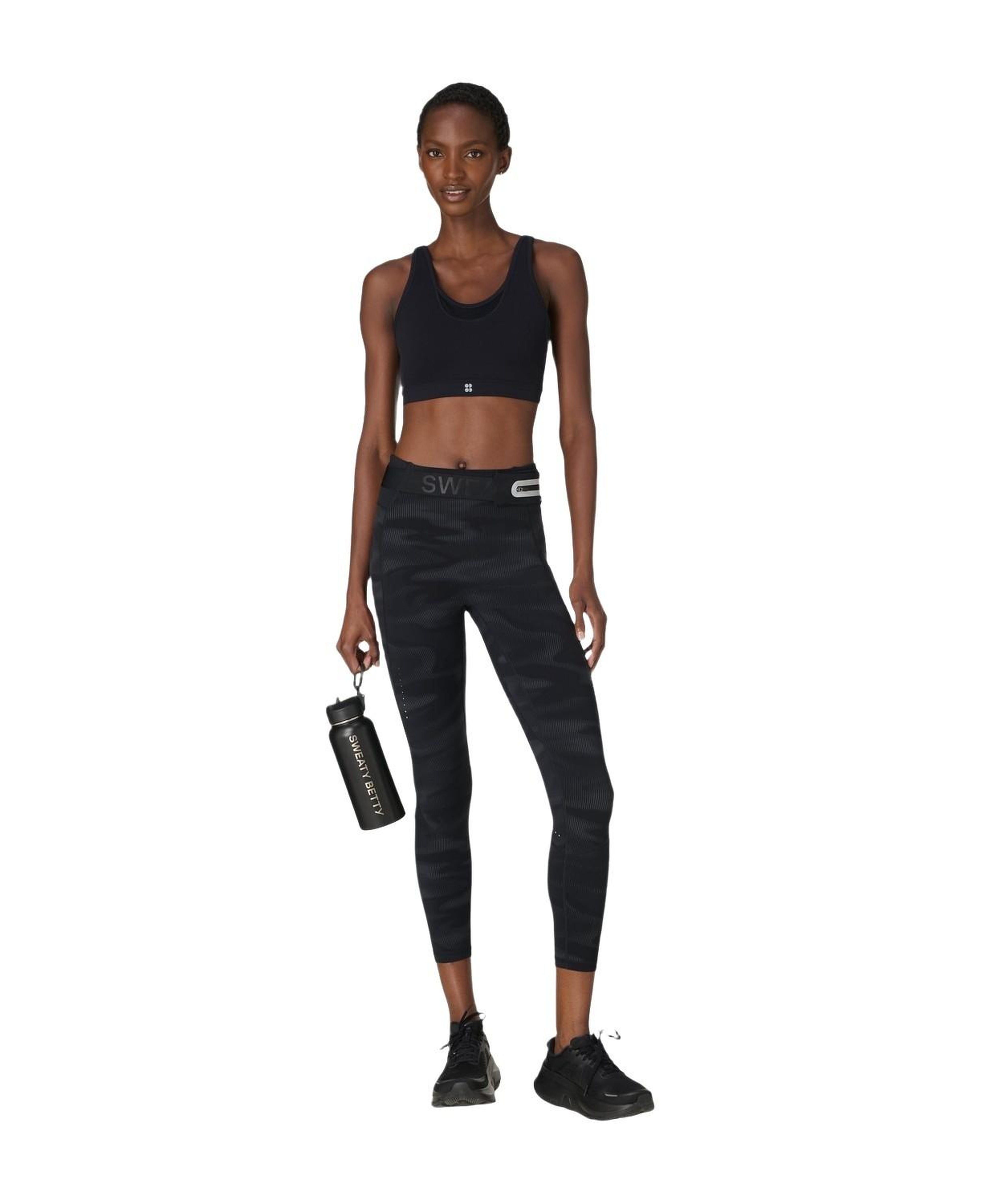 Sweaty Betty Ultimate Run 78 Legging Kadın Siyah Koşu Taytı