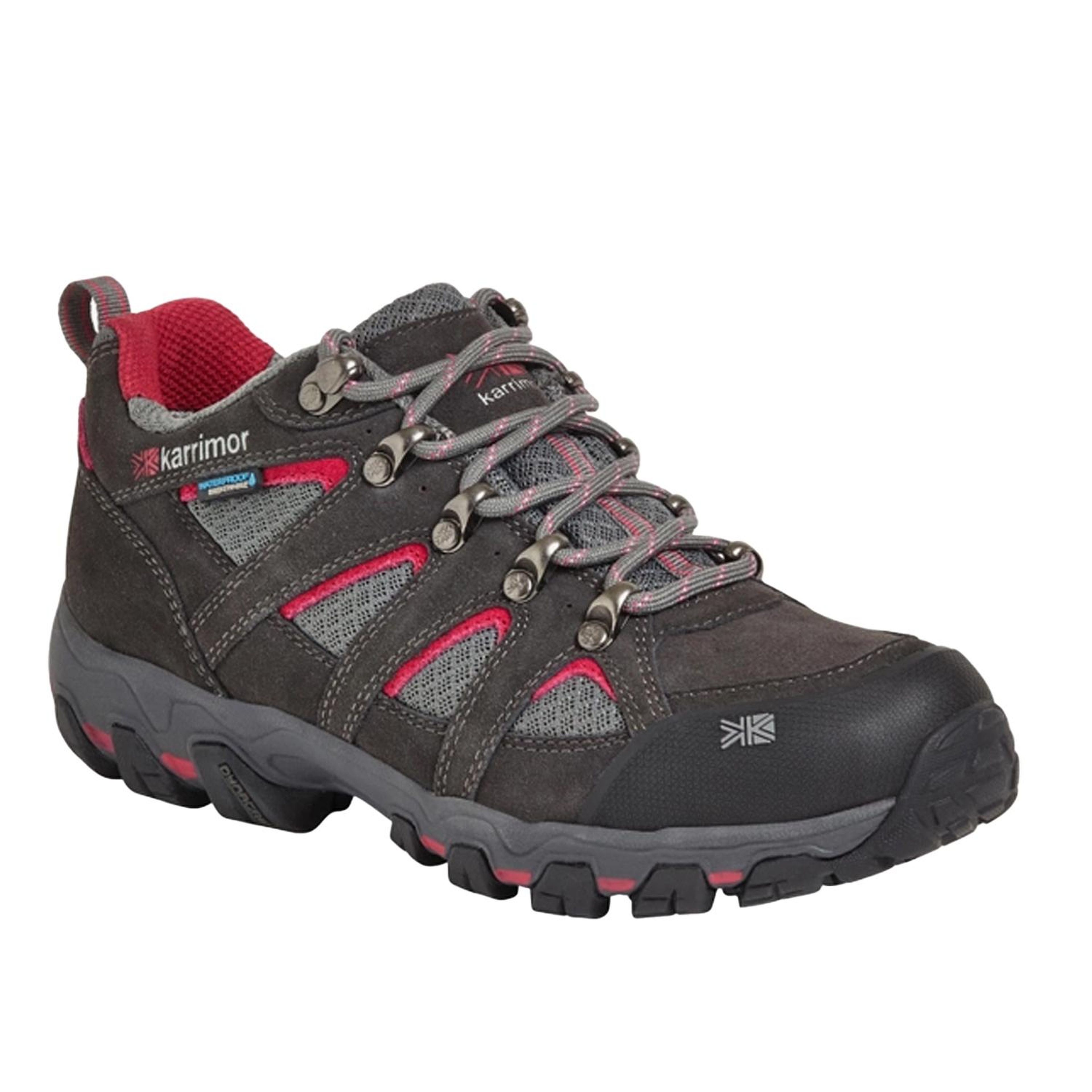 Karrimor Bodmin Low 5 Ladies Weathertite Dark Greycochineal Kadın Gri Outdoor Ayakkabı