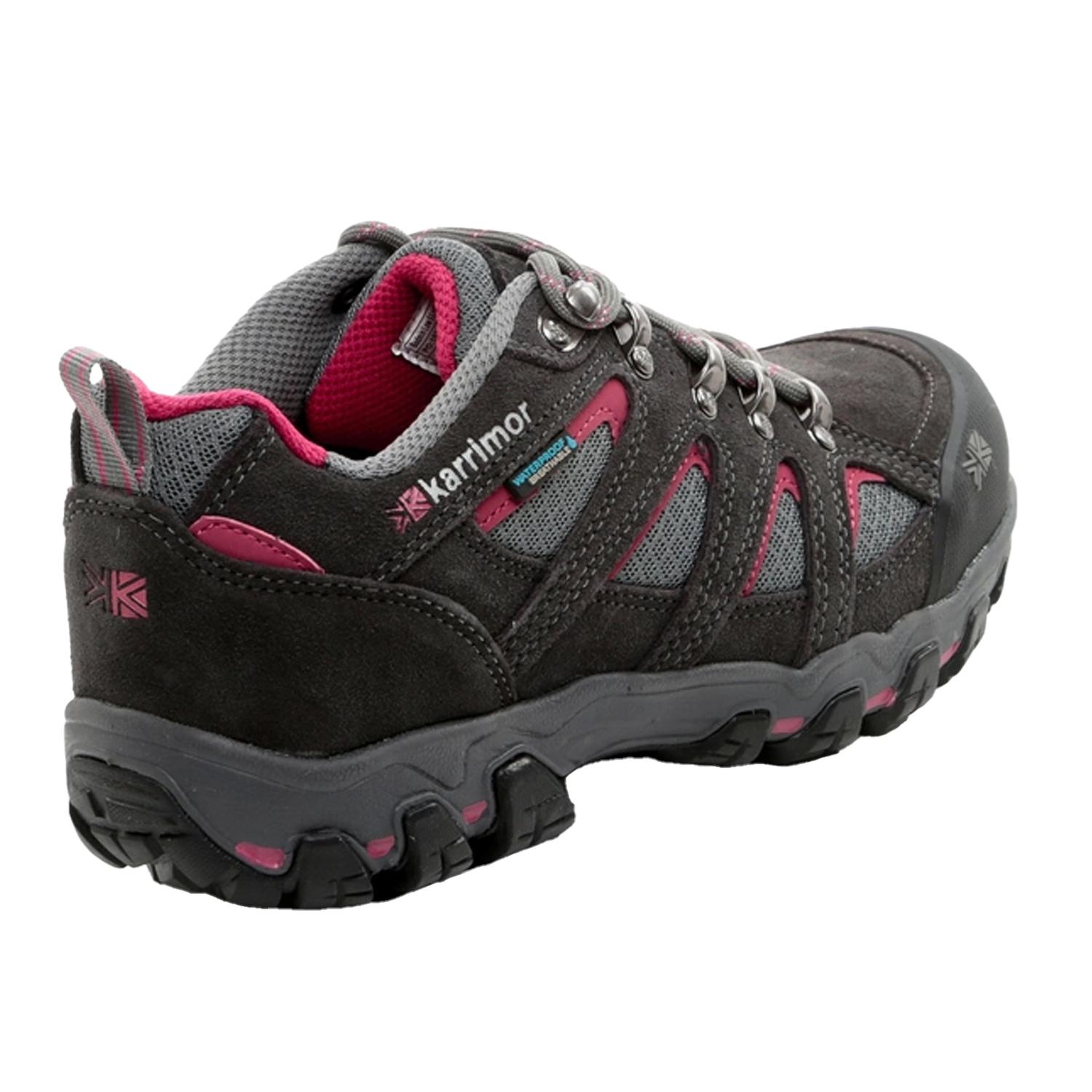 Karrimor Bodmin Low 5 Ladies Weathertite Dark Greycochineal Kadın Gri Outdoor Ayakkabı