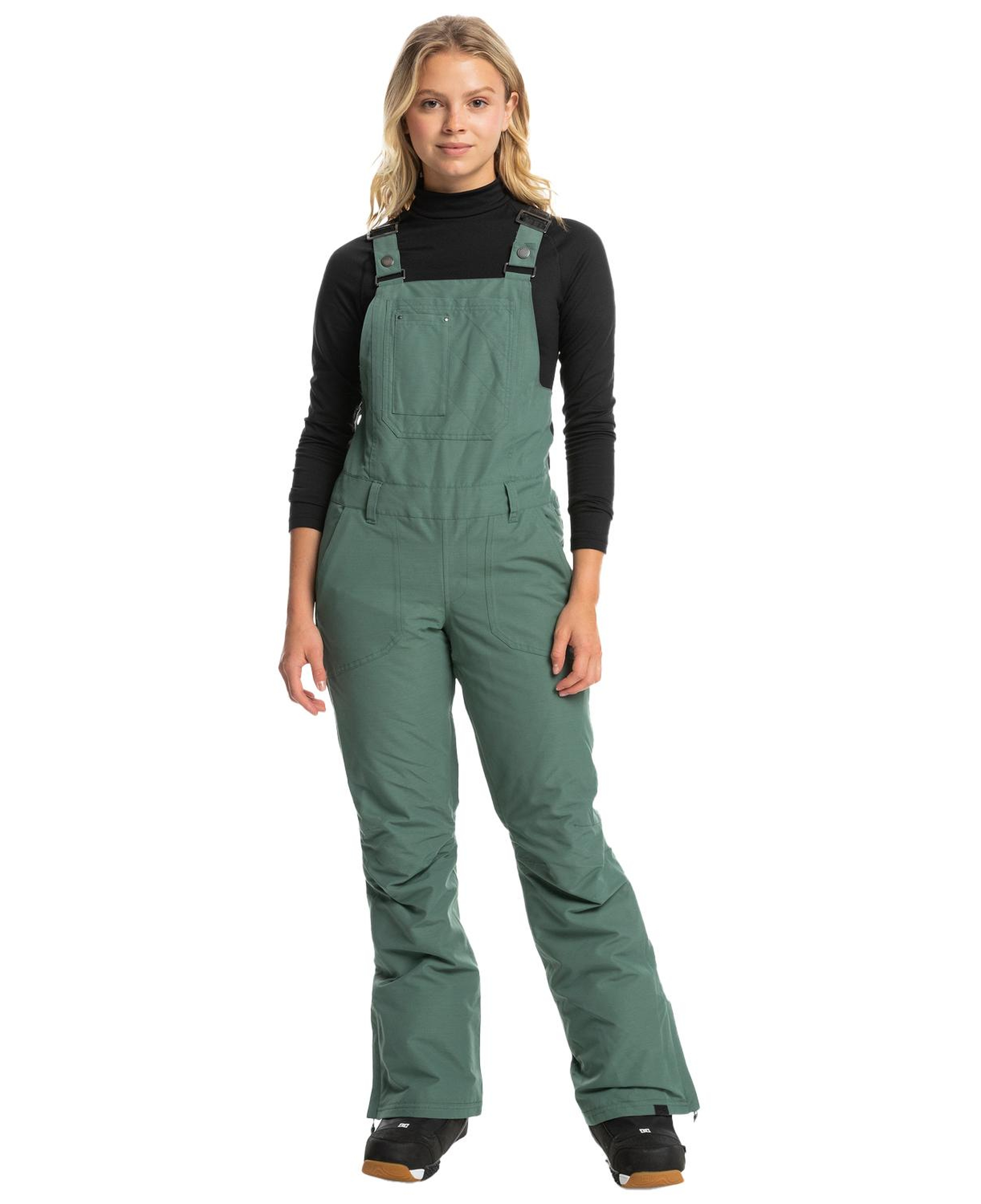 Roxy Rideout Bib Kadın Yeşil Snowboard Pantolonu