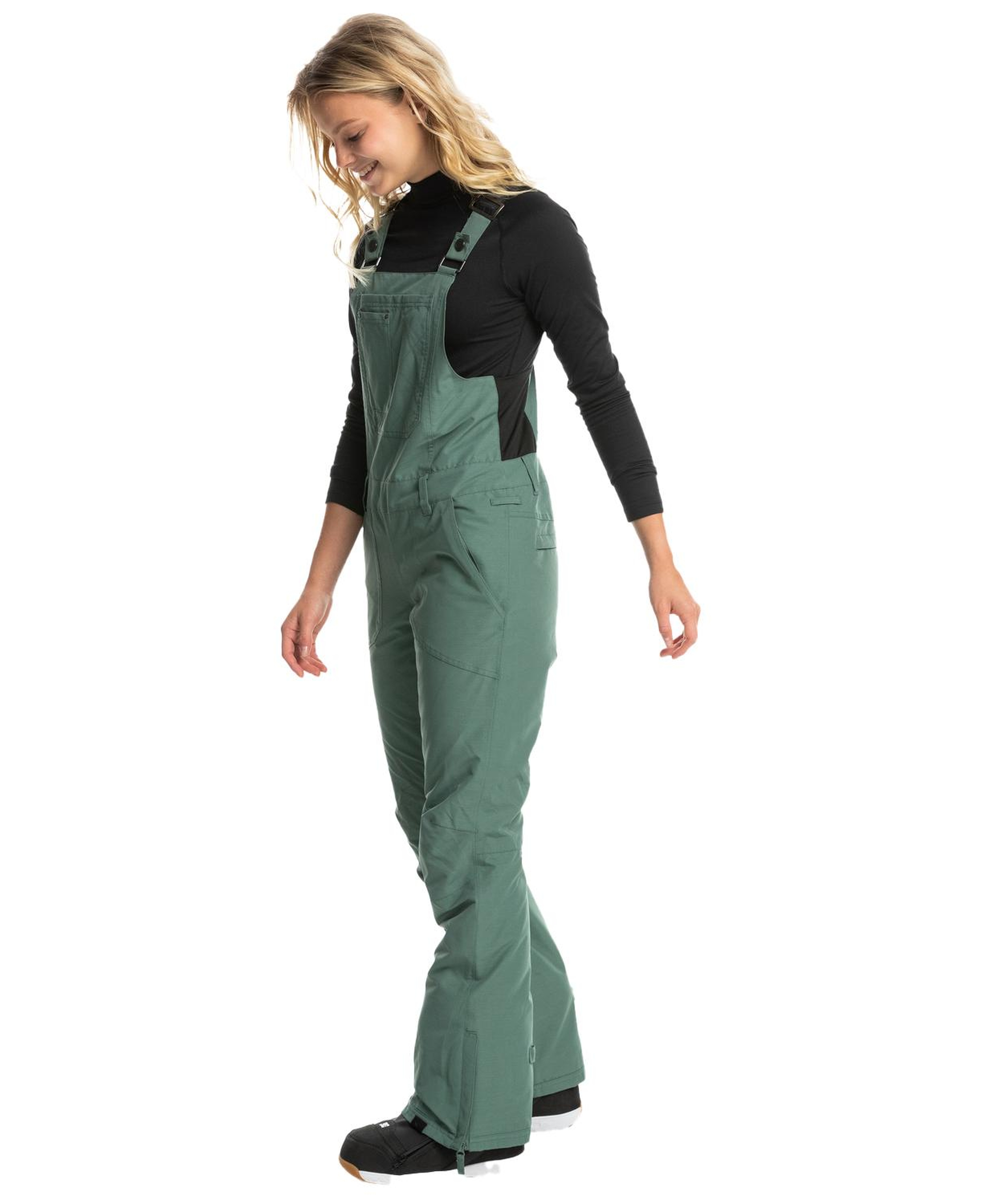 Roxy Rideout Bib Kadın Yeşil Snowboard Pantolonu